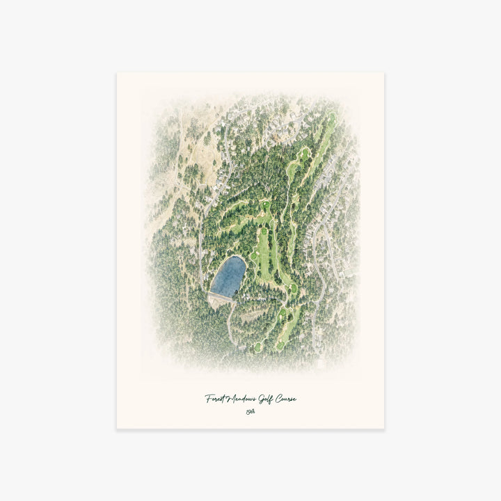 Forest Meadows Golf Course printed artwork
