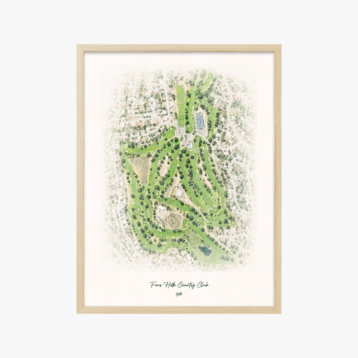 Four Hills Country Club wood frame