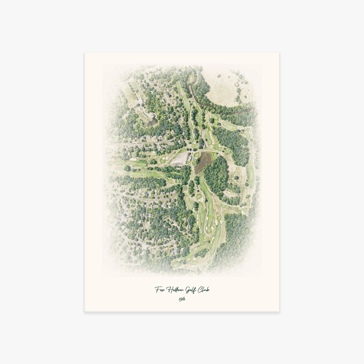 Fox Hollow Golf Club printed artwork