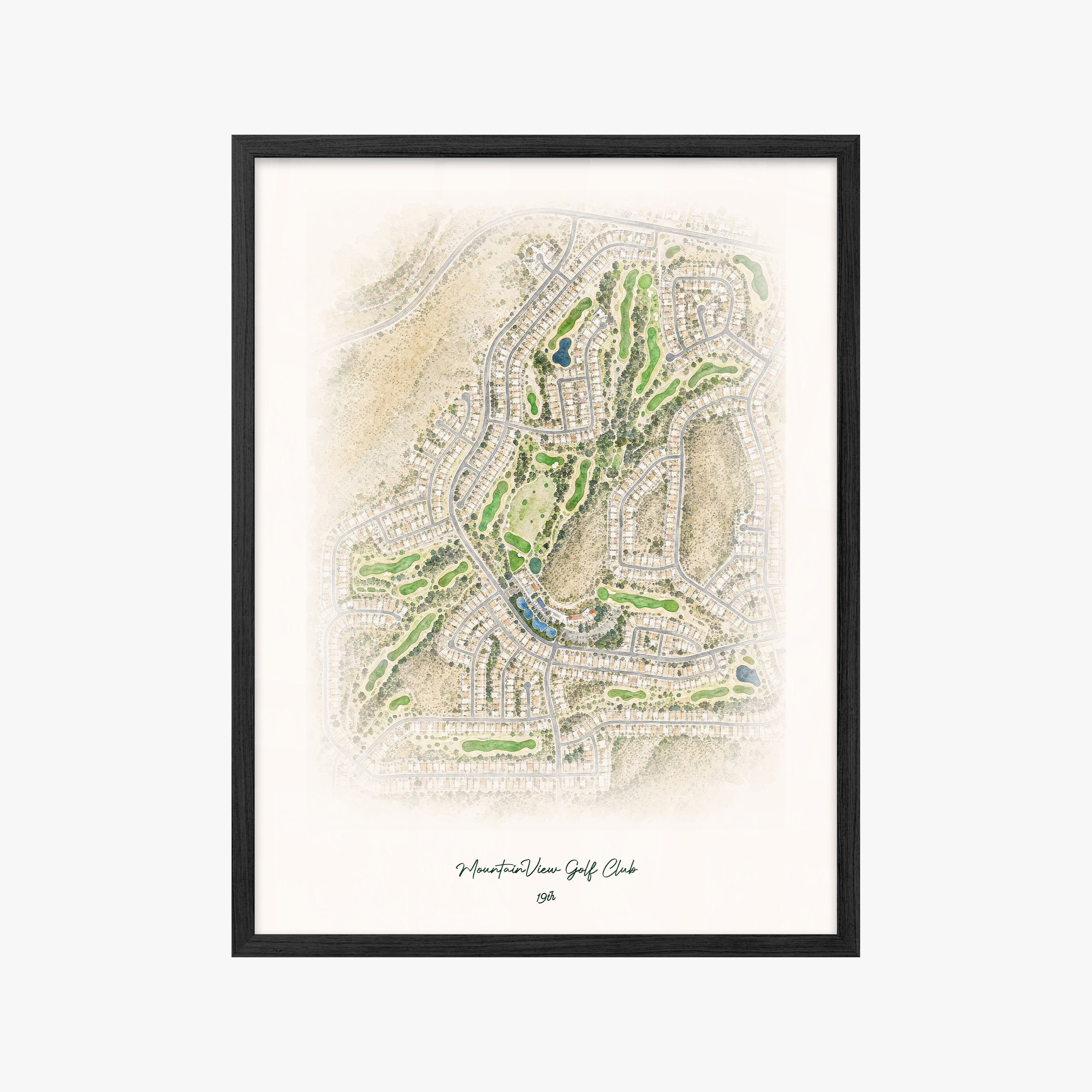 MountainView Golf Club black frame