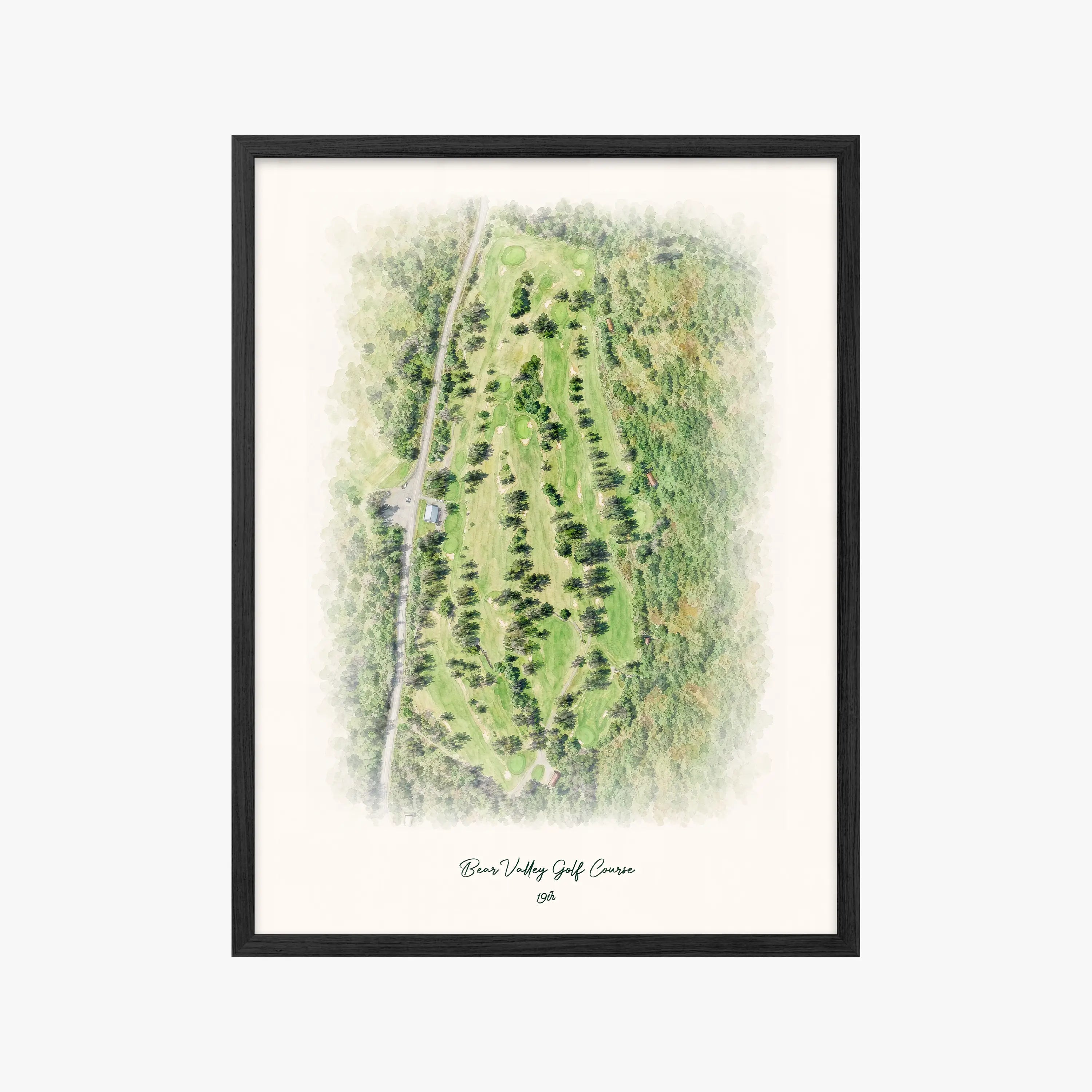 Bear Valley Golf Course black frame