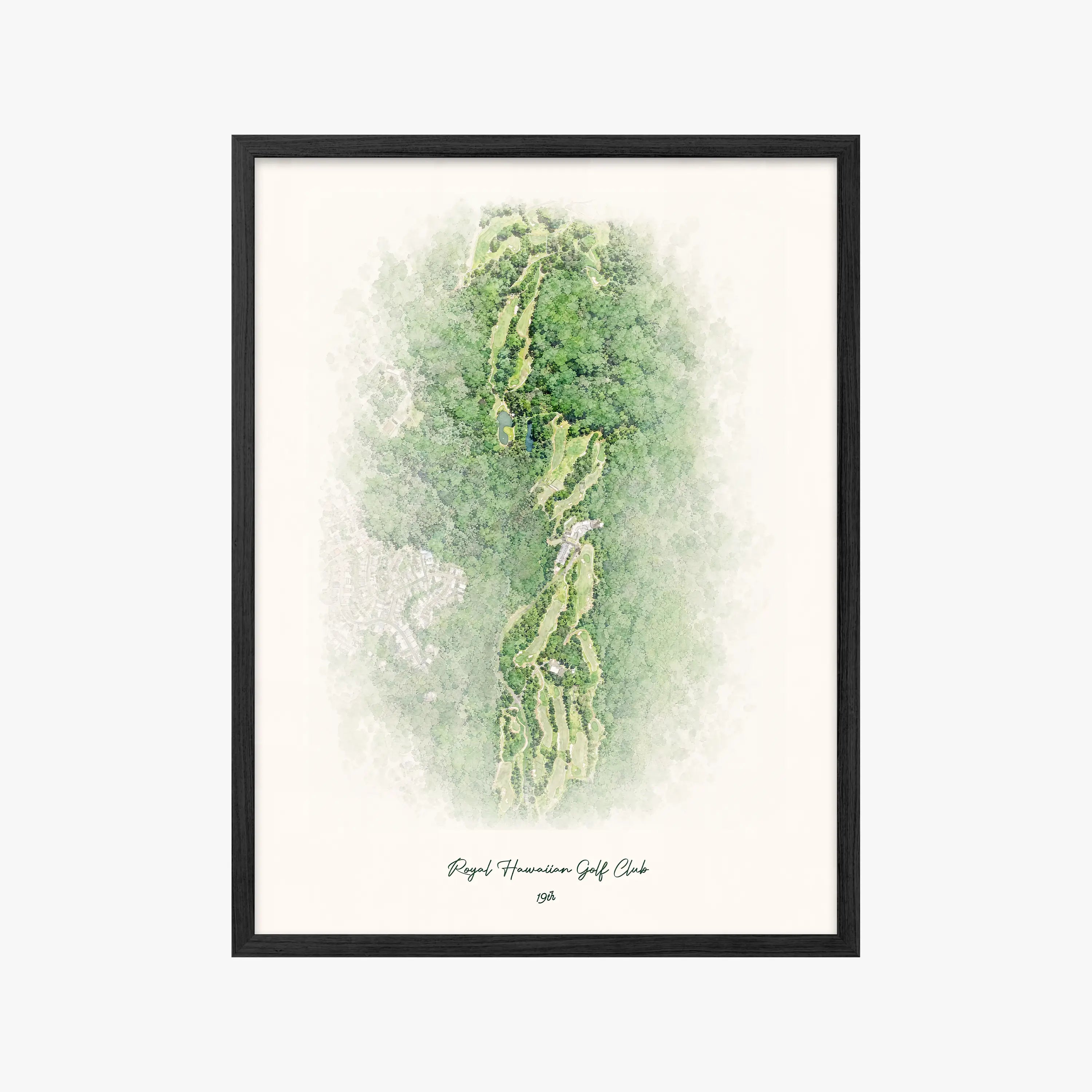 Royal Hawaiian Golf Club black frame