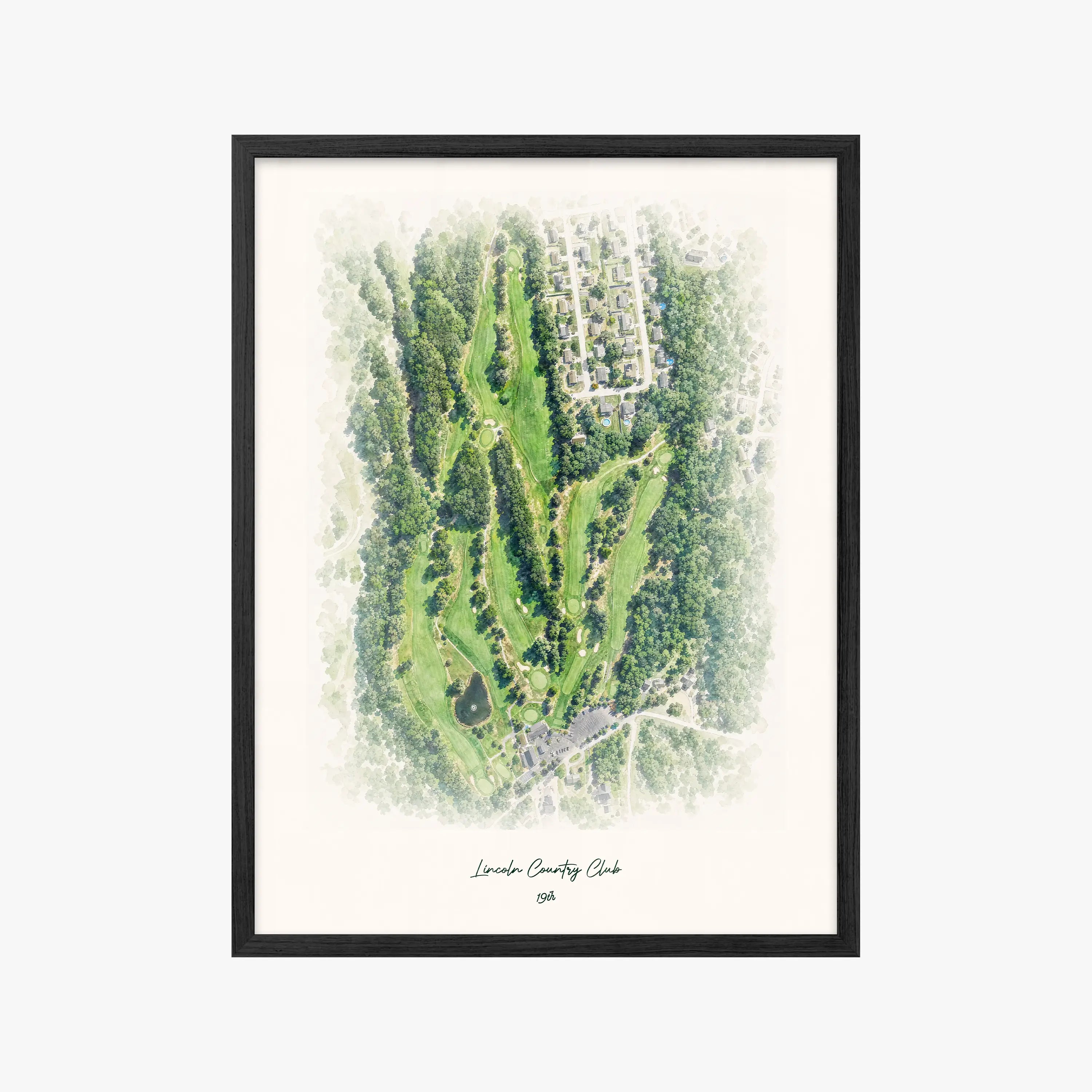 Lincoln Country Club black frame