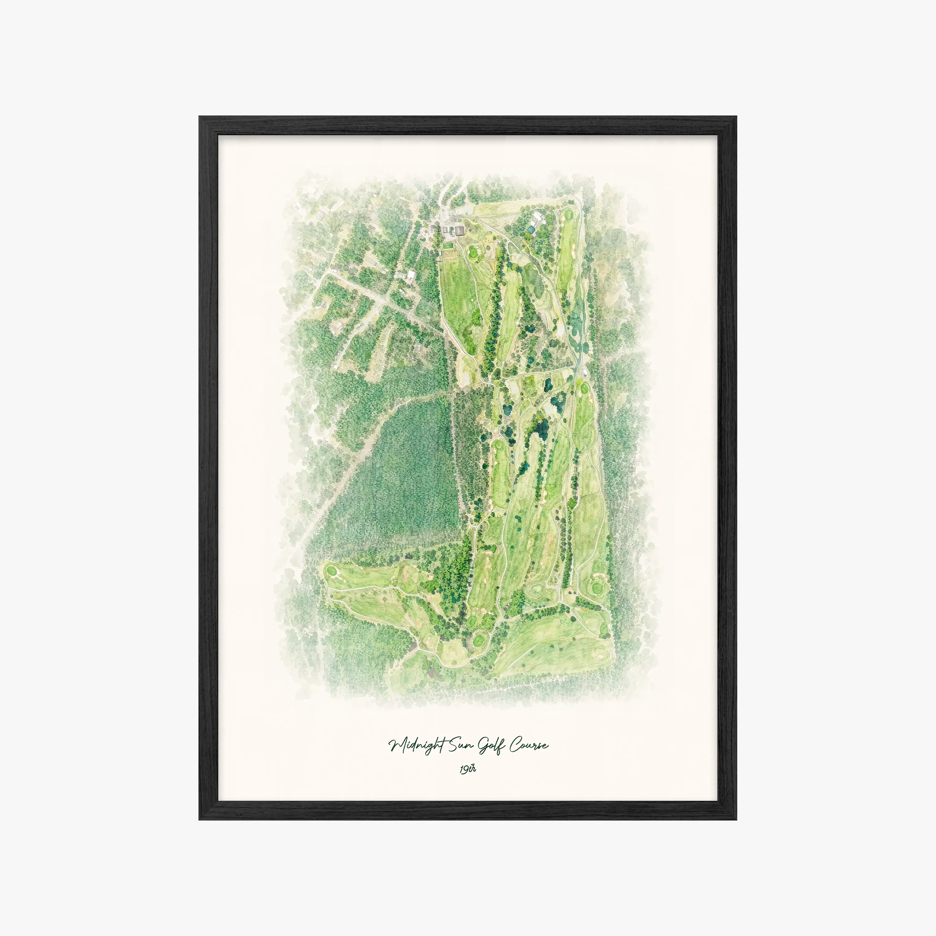 Midnight Sun Golf Course black frame