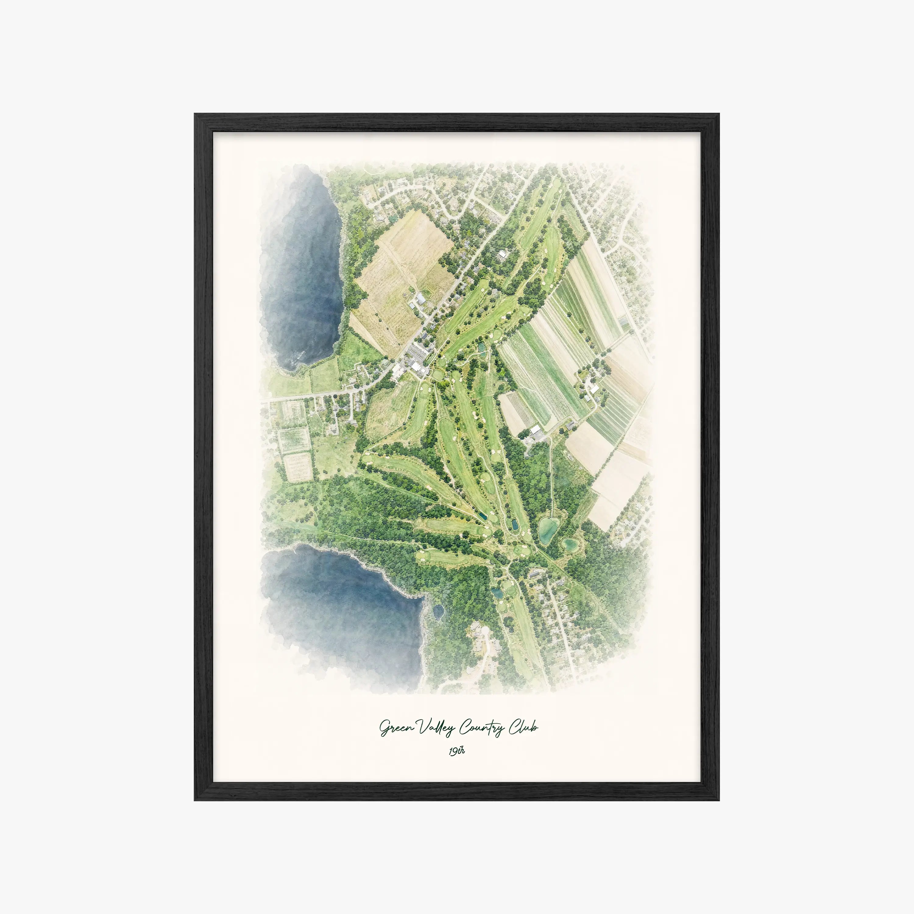 Green Valley Country Club black frame