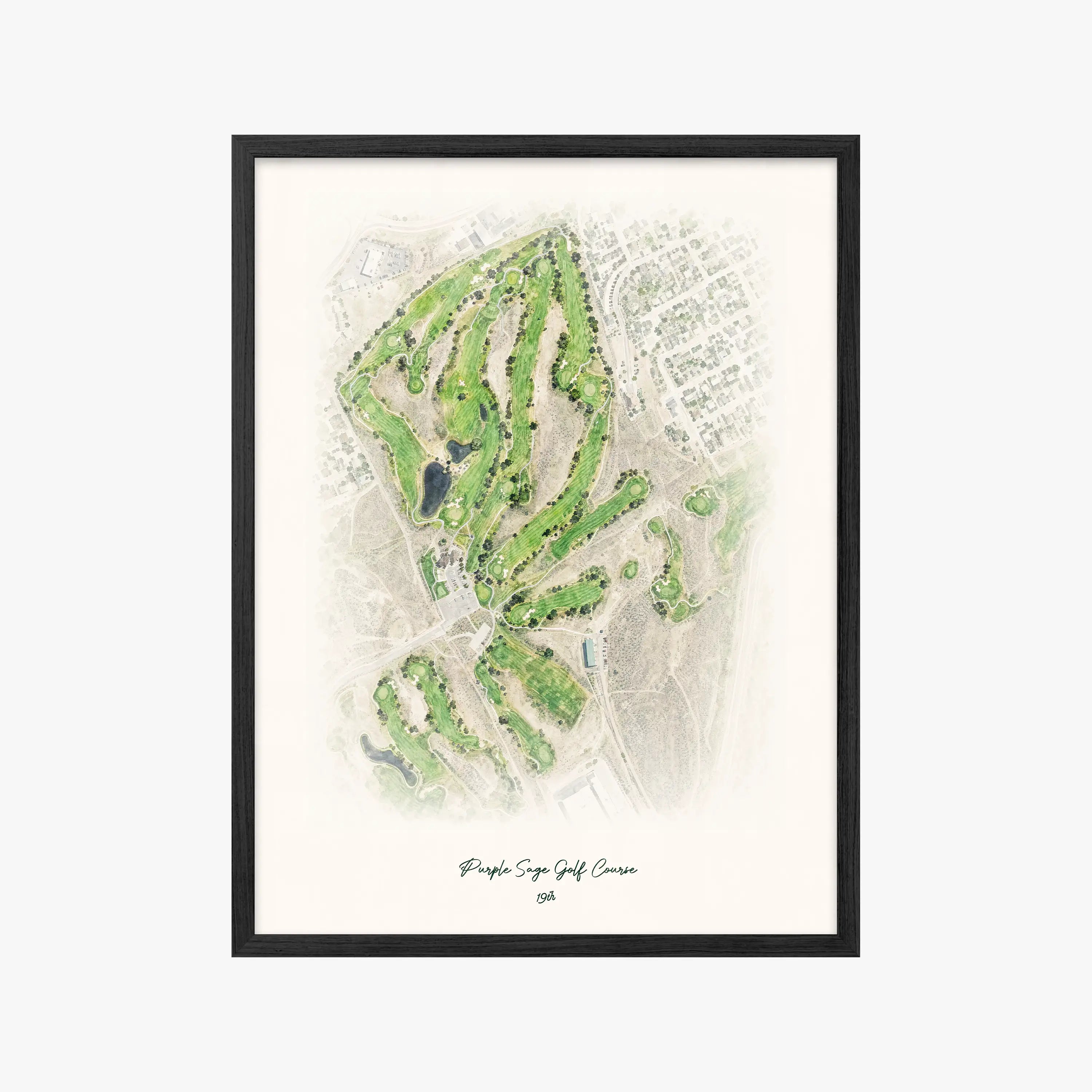 Purple Sage Golf Course black frame