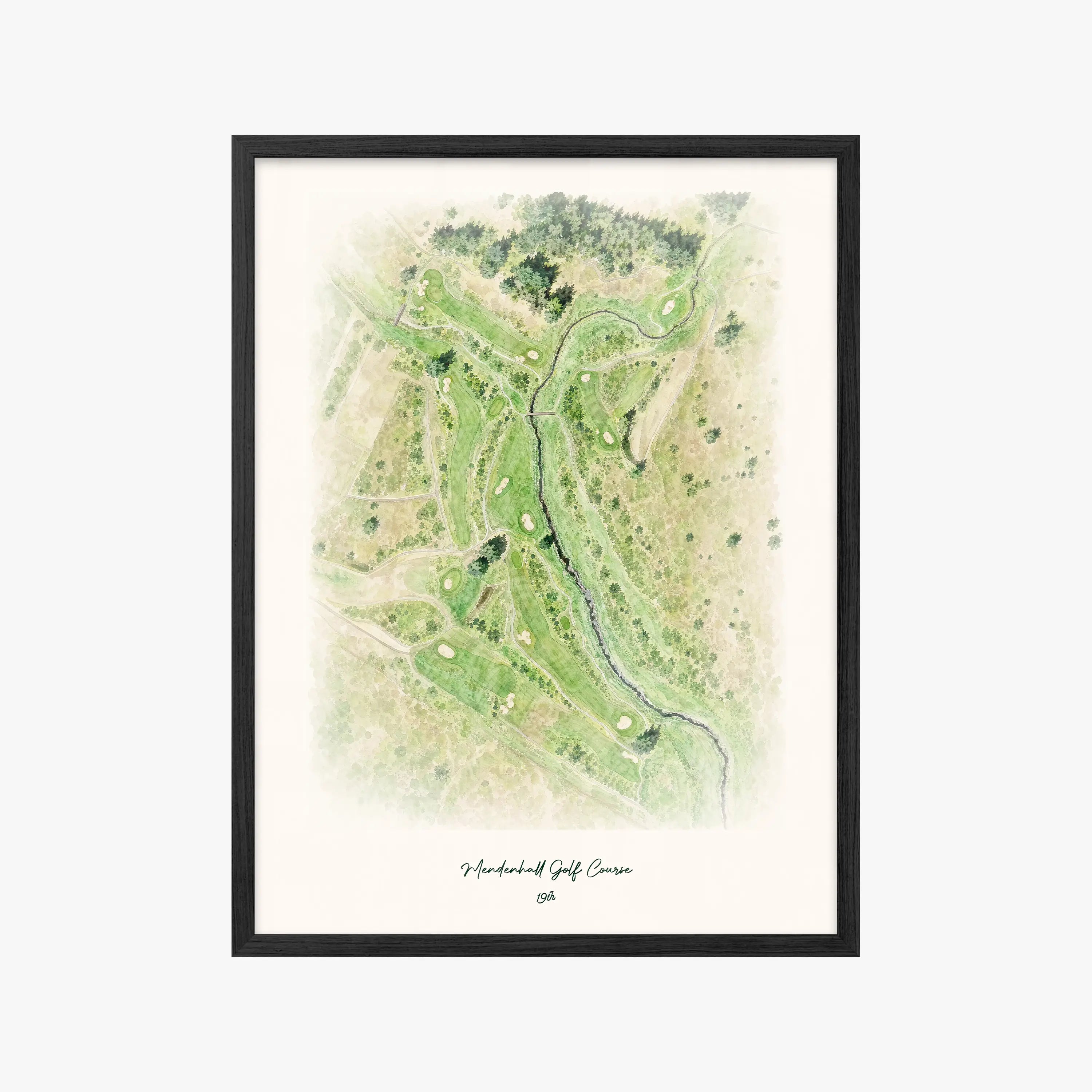 Mendenhall Golf Course black frame