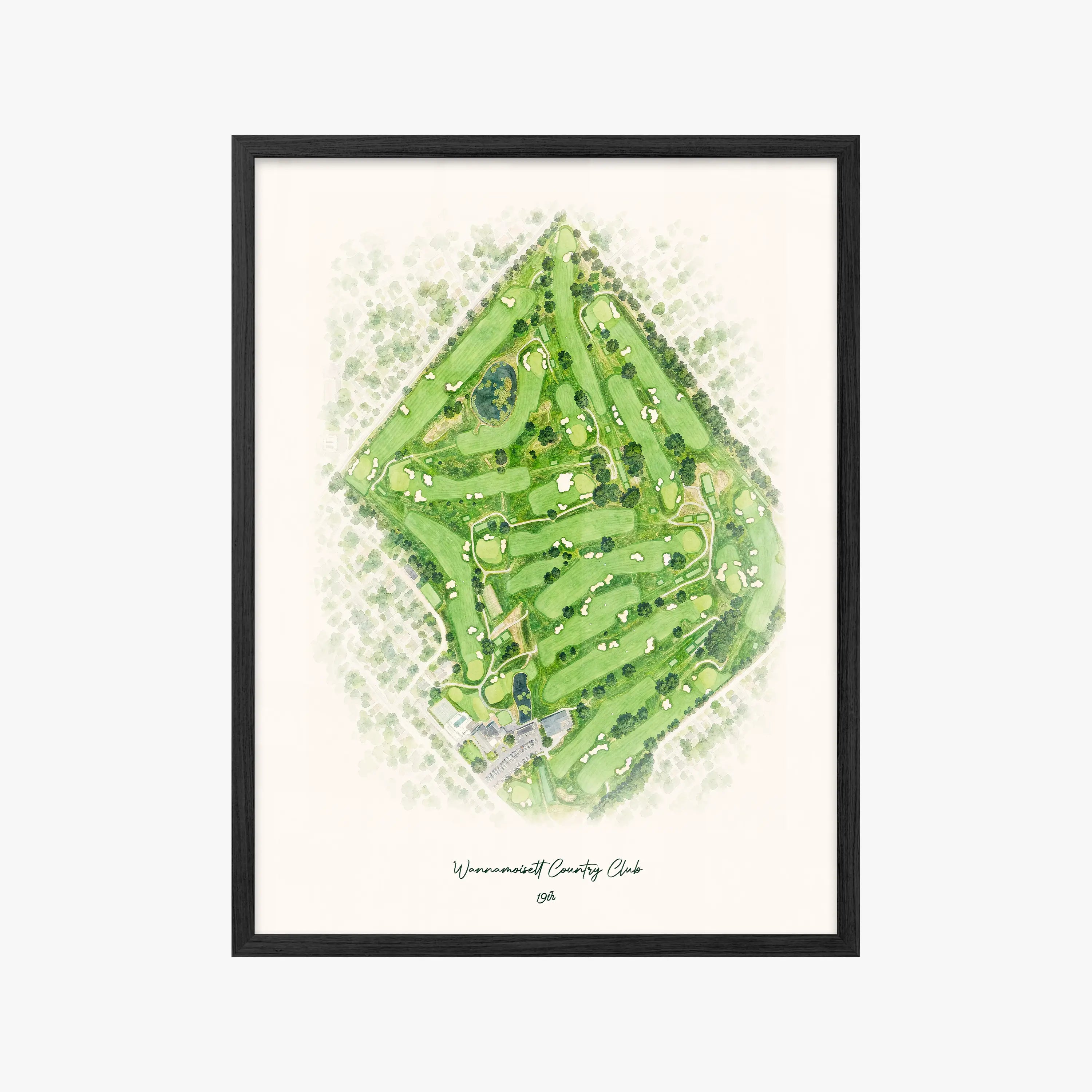 Wannamoisett Country Club black frame