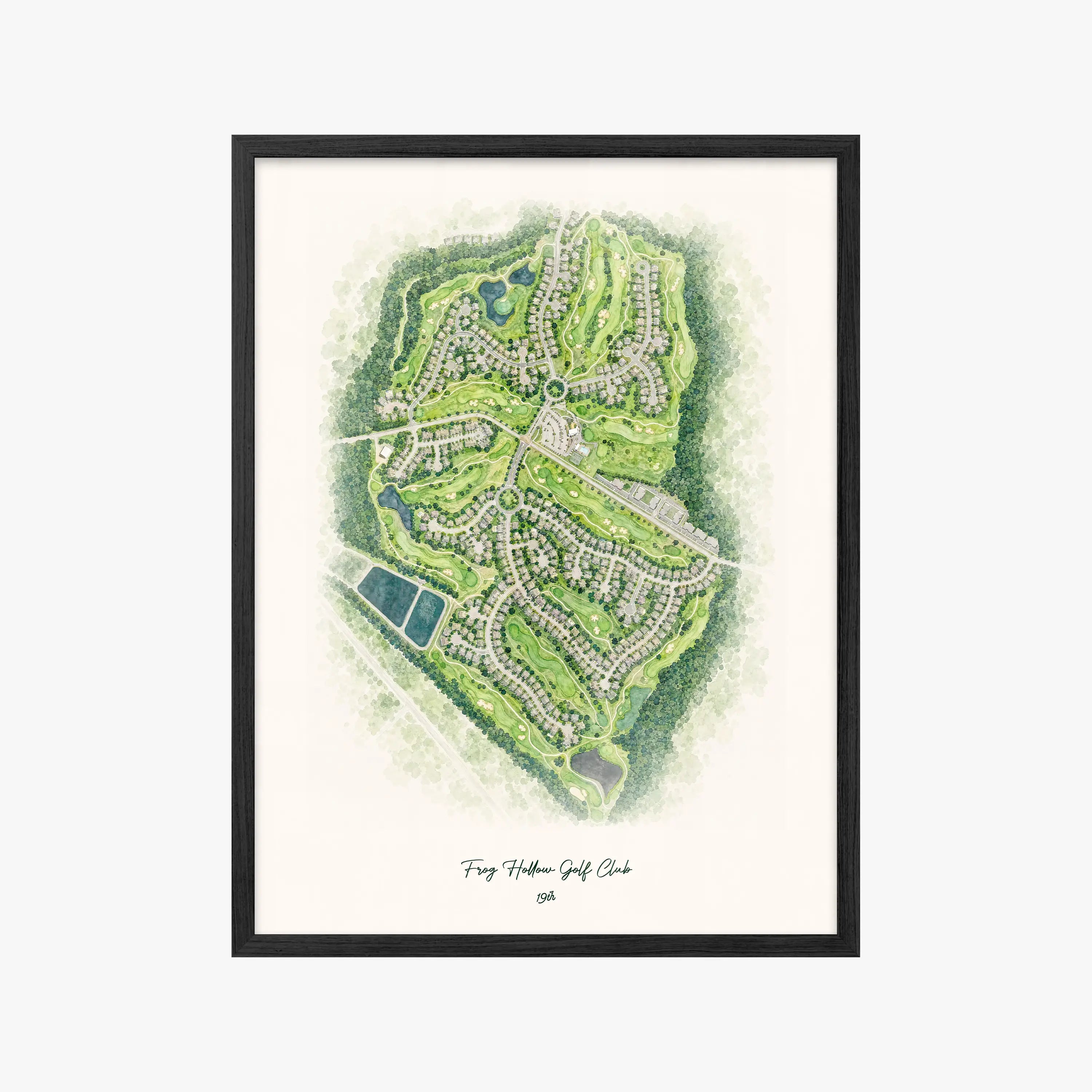 Frog Hollow Golf Club black frame