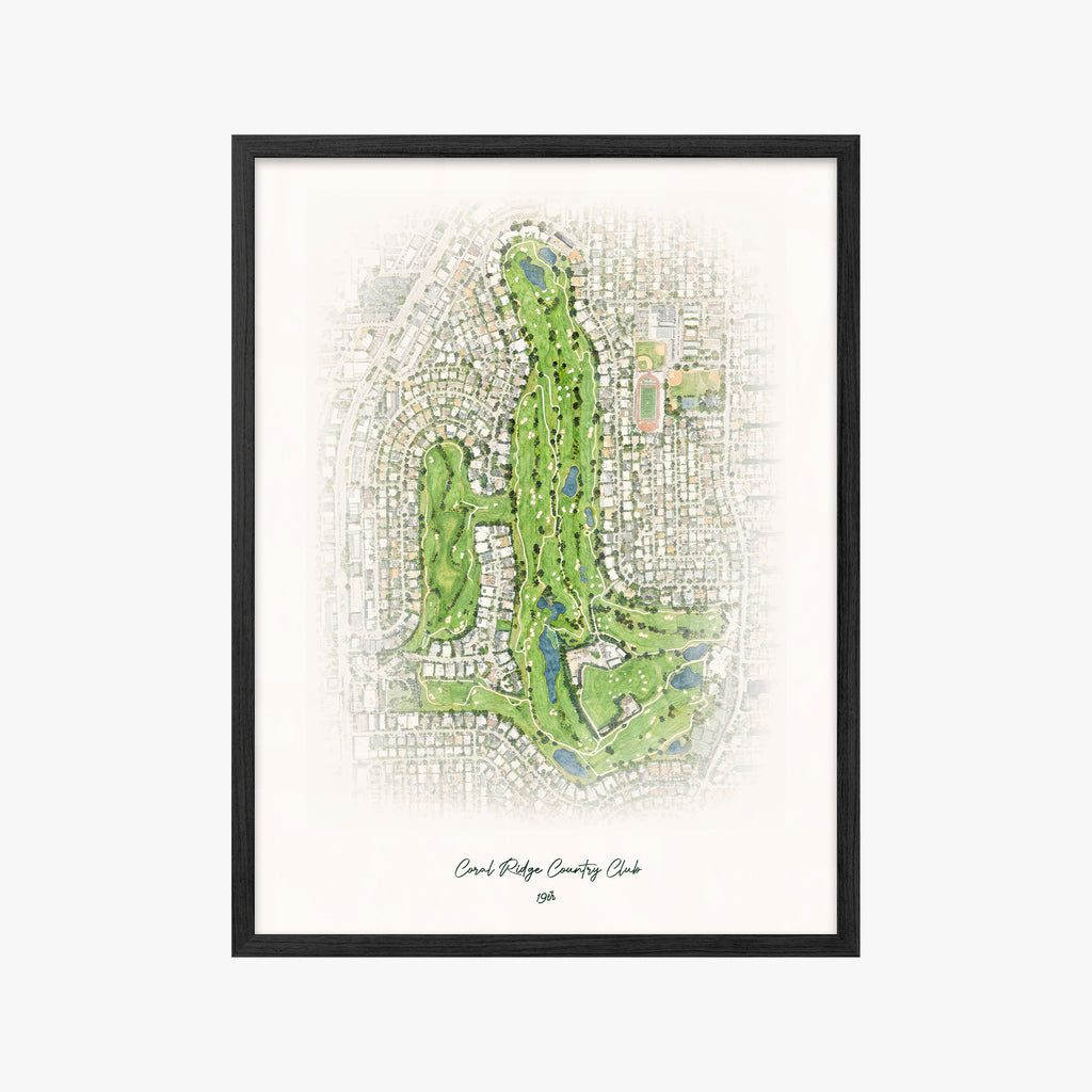 Coral Ridge Country Club black frame