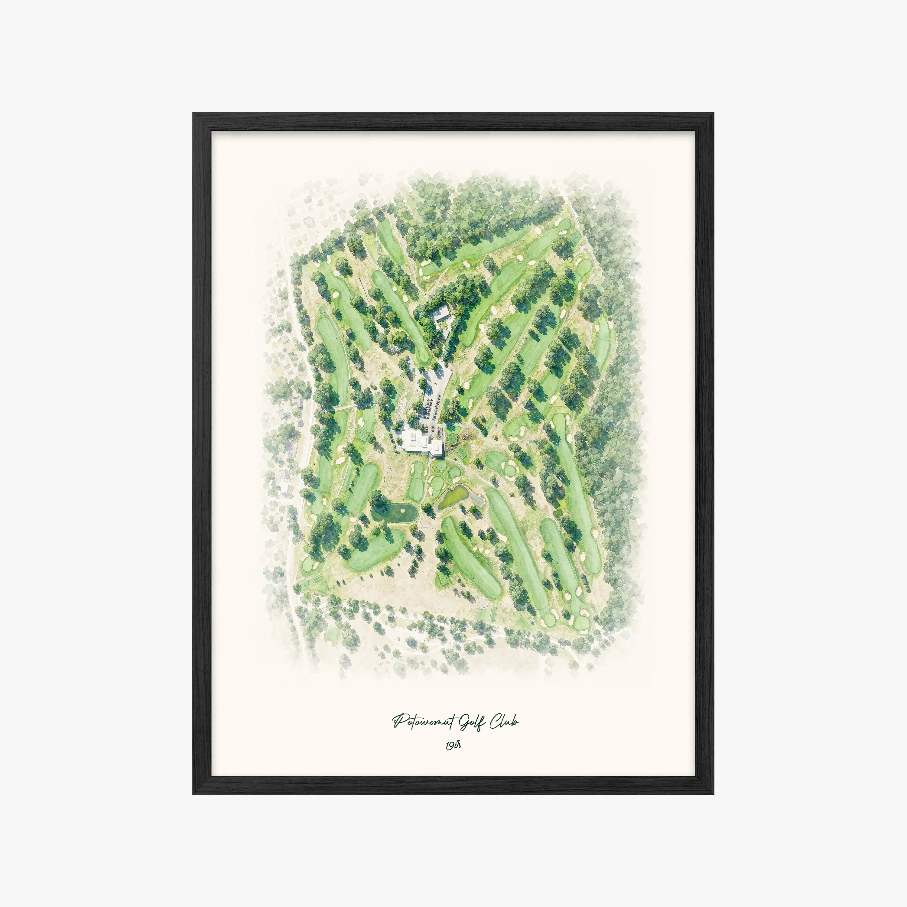 Potowomut Golf Club black frame