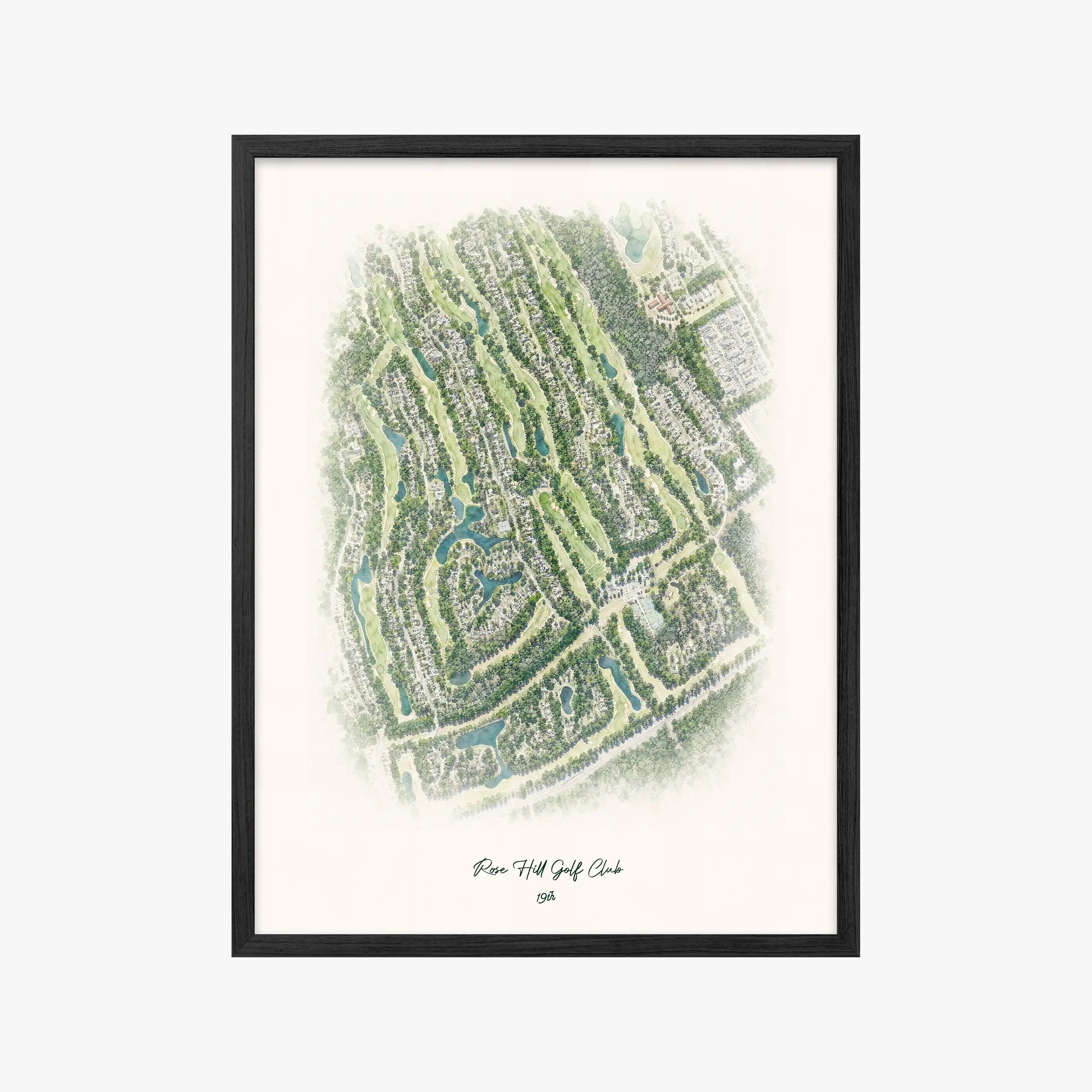 Rose Hill Golf Club black frame