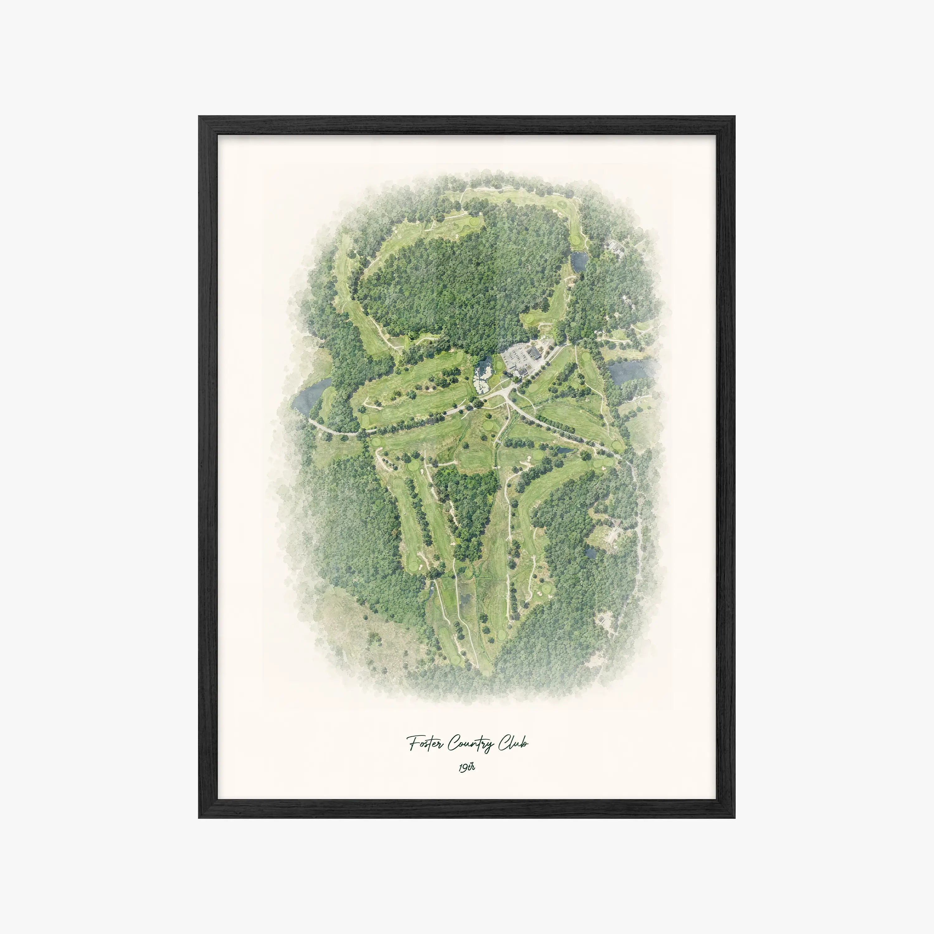 Foster Country Club black frame
