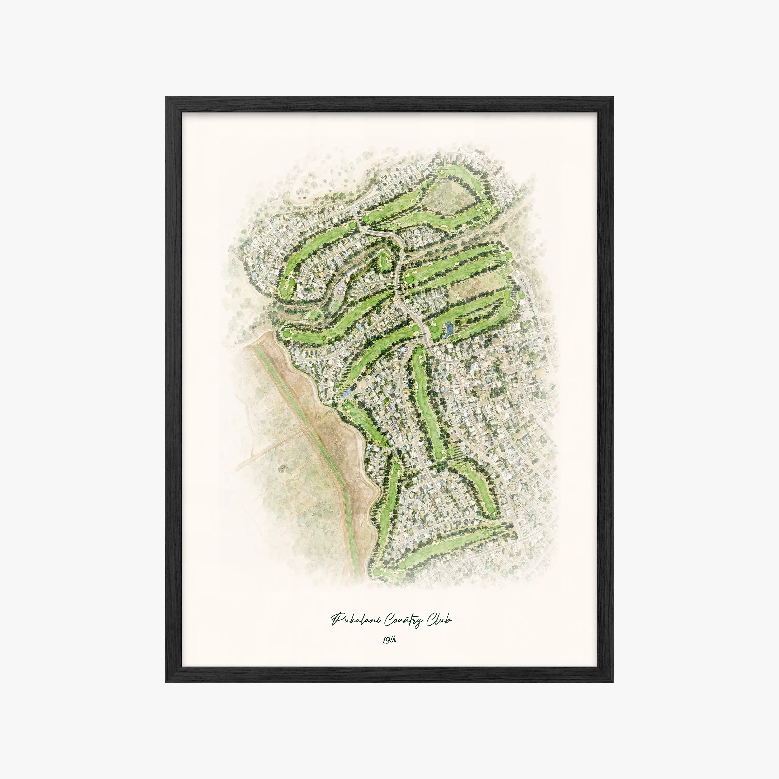 Pukalani Country Club black frame
