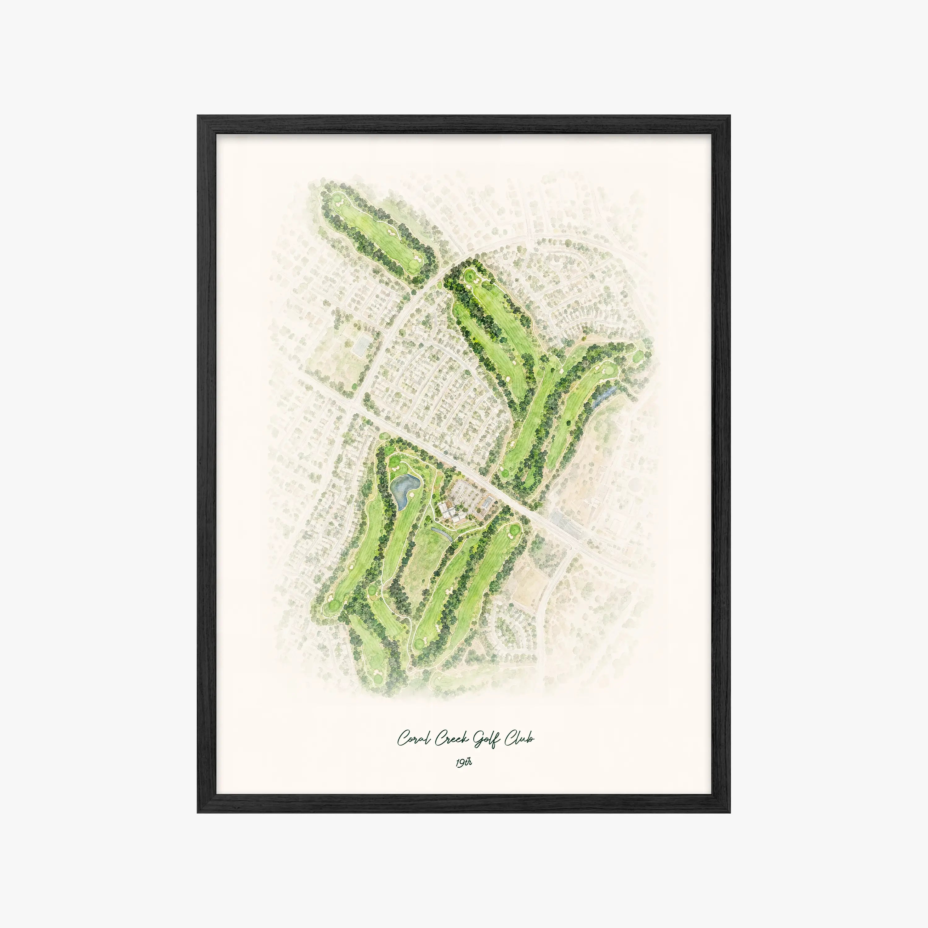 Coral Creek Golf Club black frame