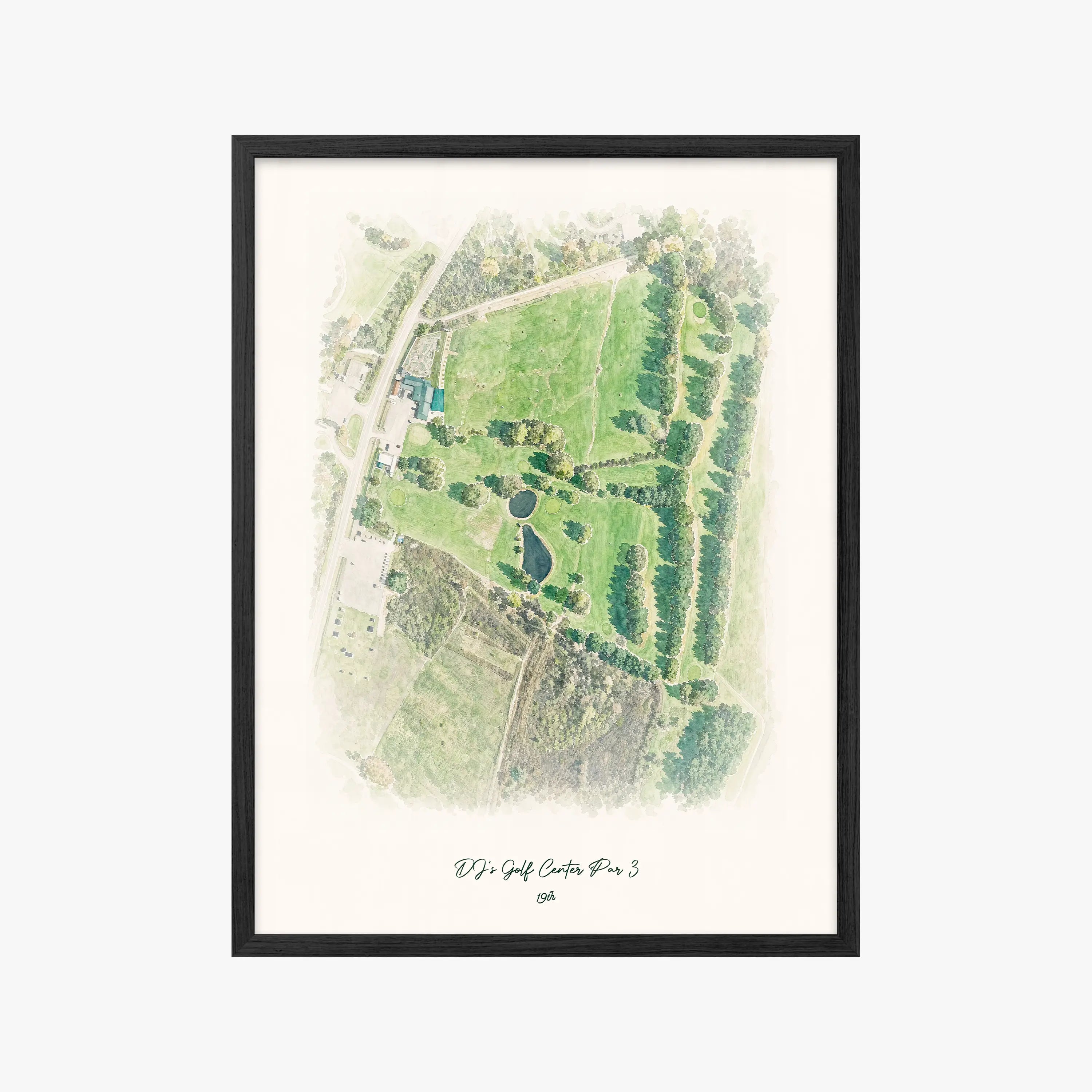 DJ's Golf Center Par 3 black frame