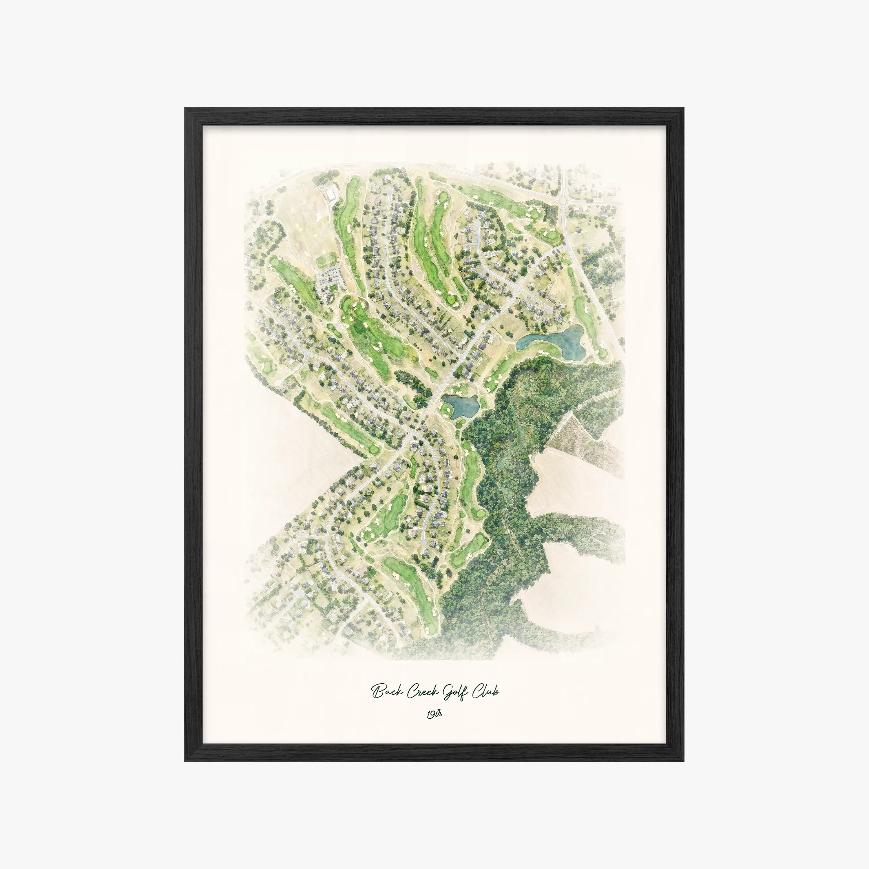 Back Creek Golf Club black frame