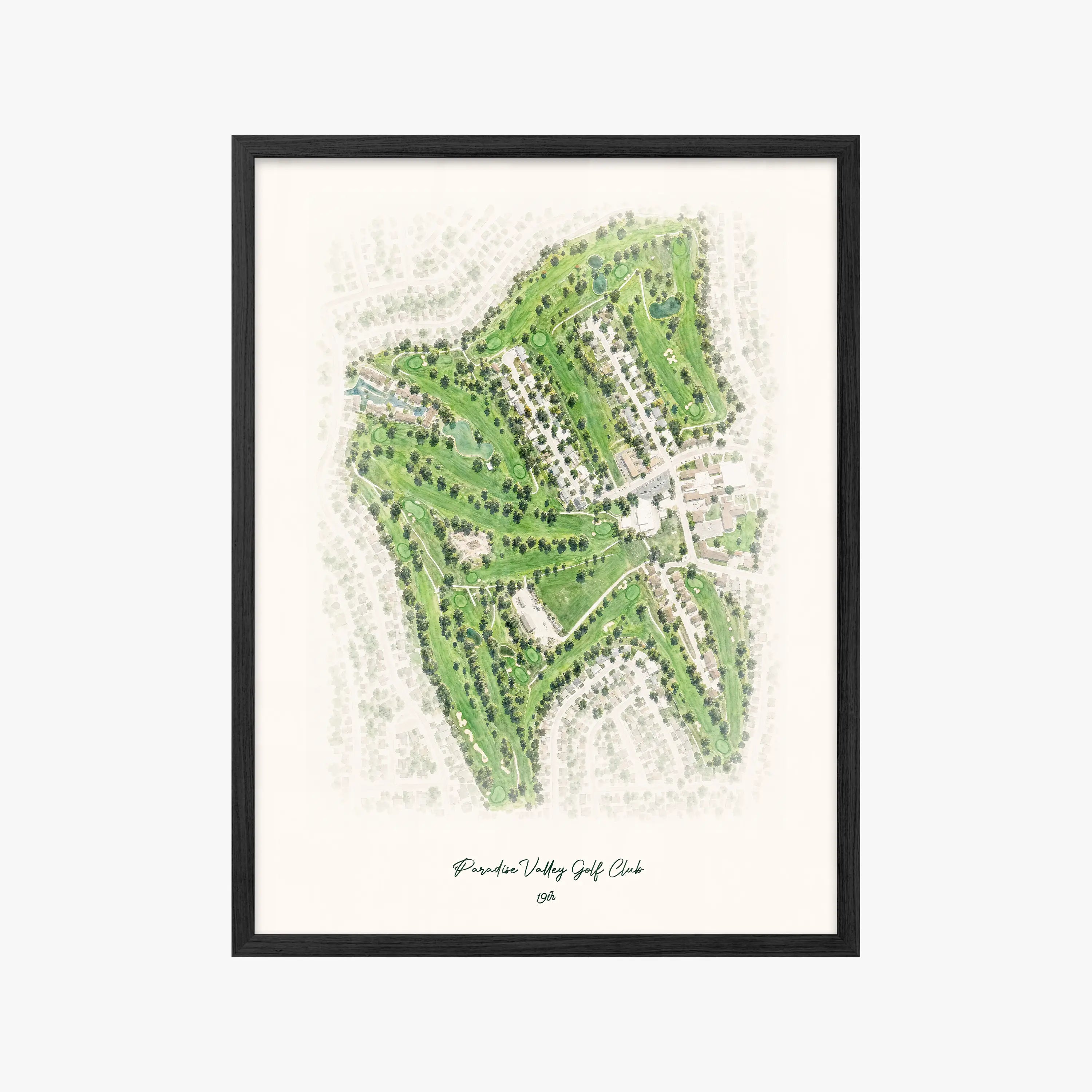 Paradise Valley Golf Club black frame