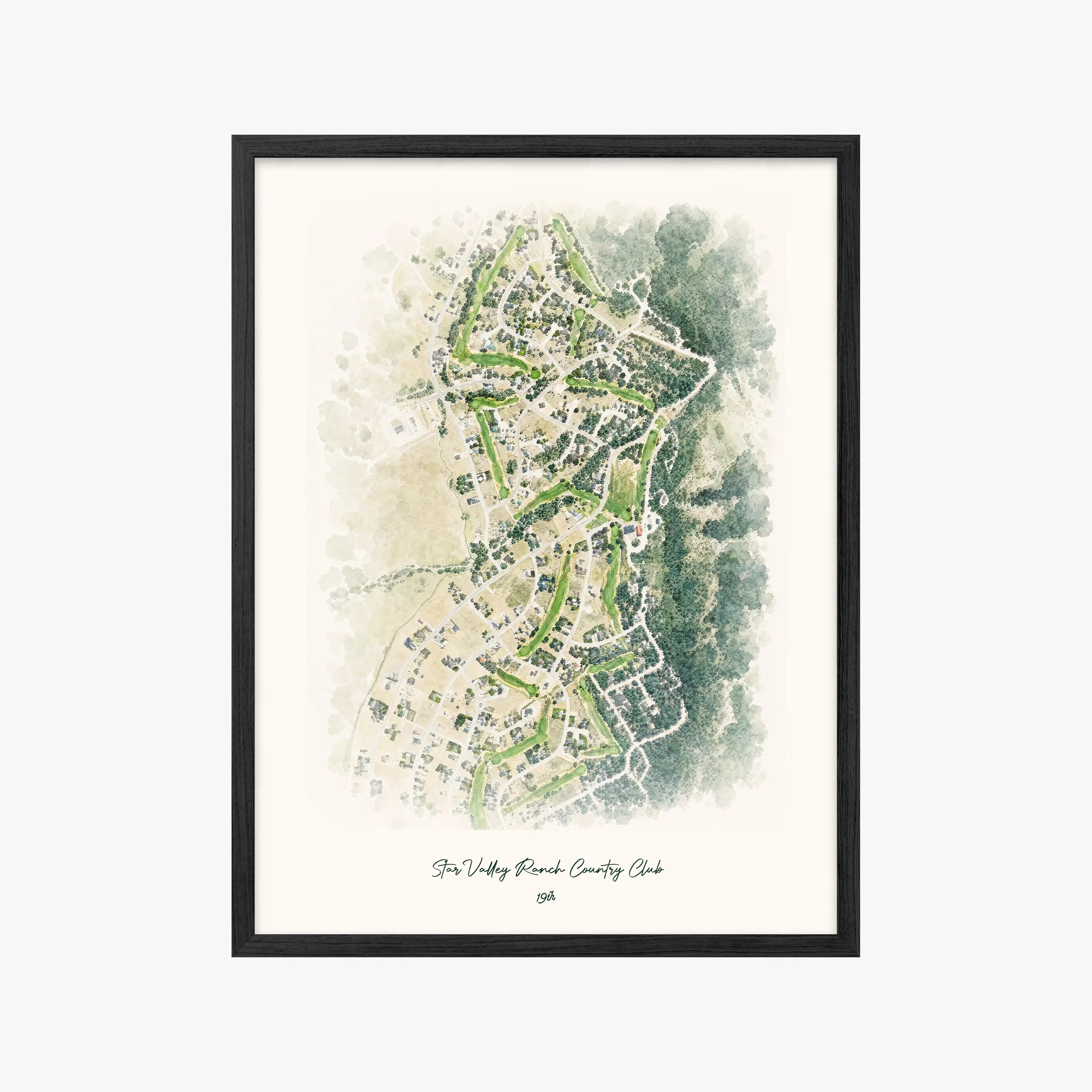 Star Valley Ranch Country Club black frame