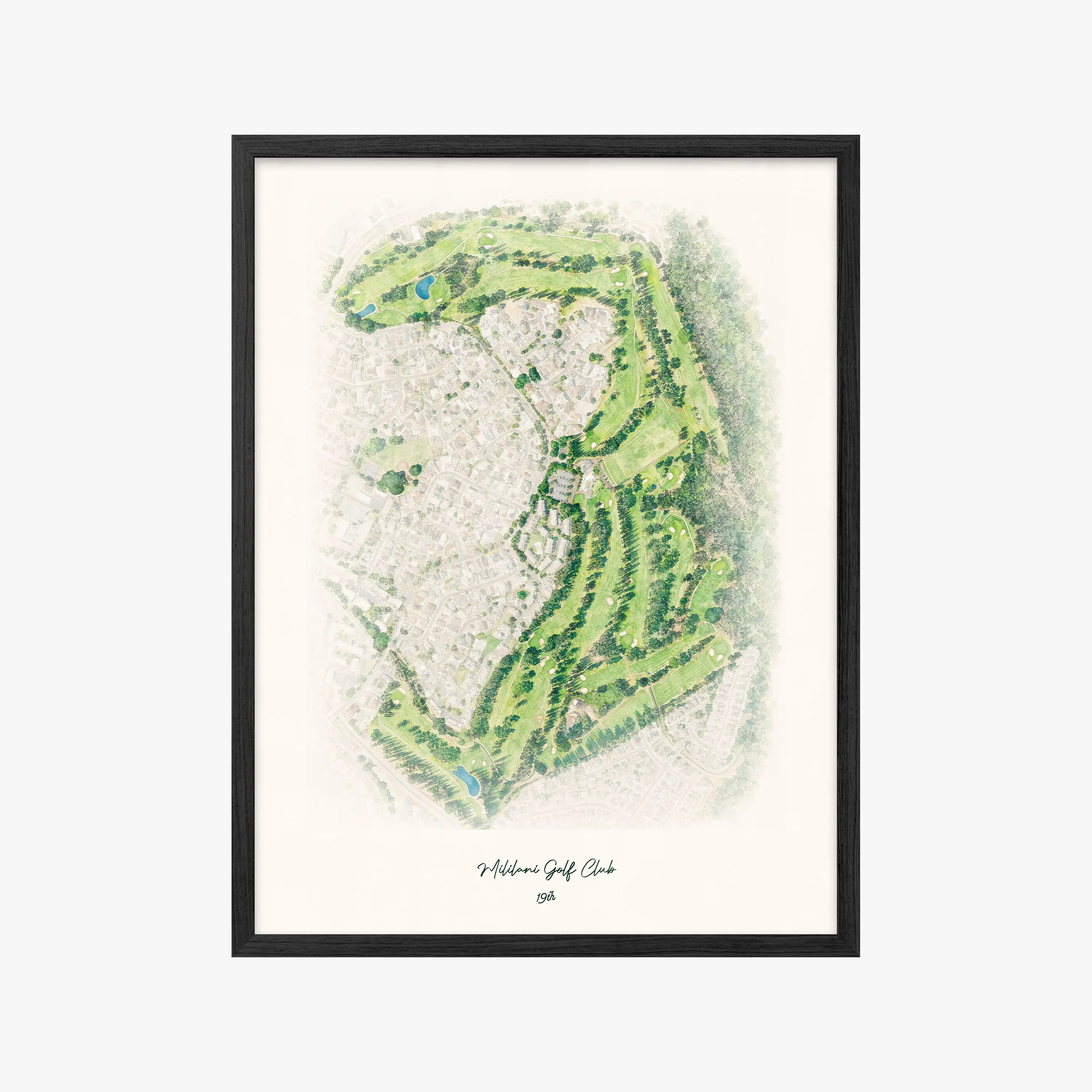 Mililani Golf Club black frame