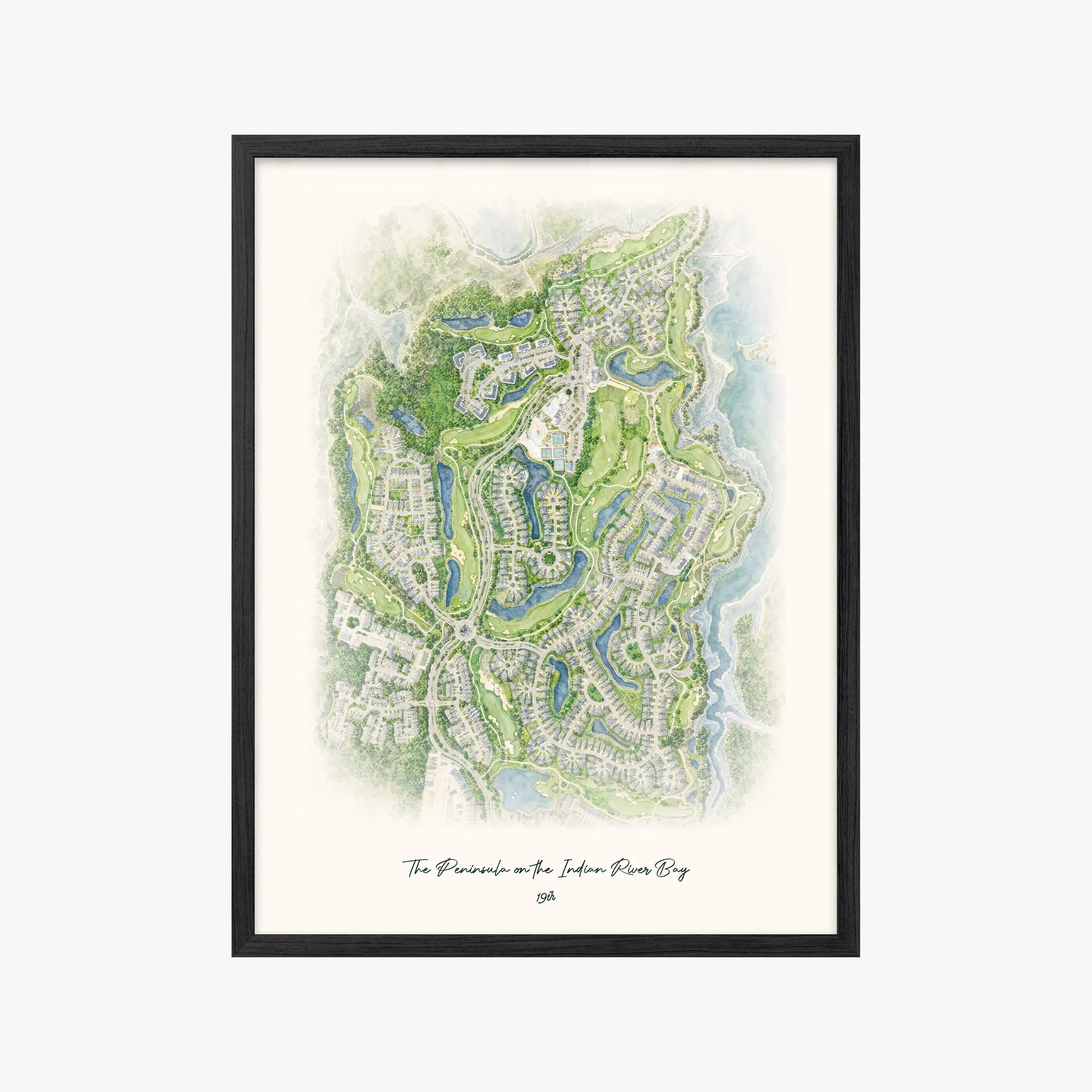 The Peninsula on the Indian River Bay black frame