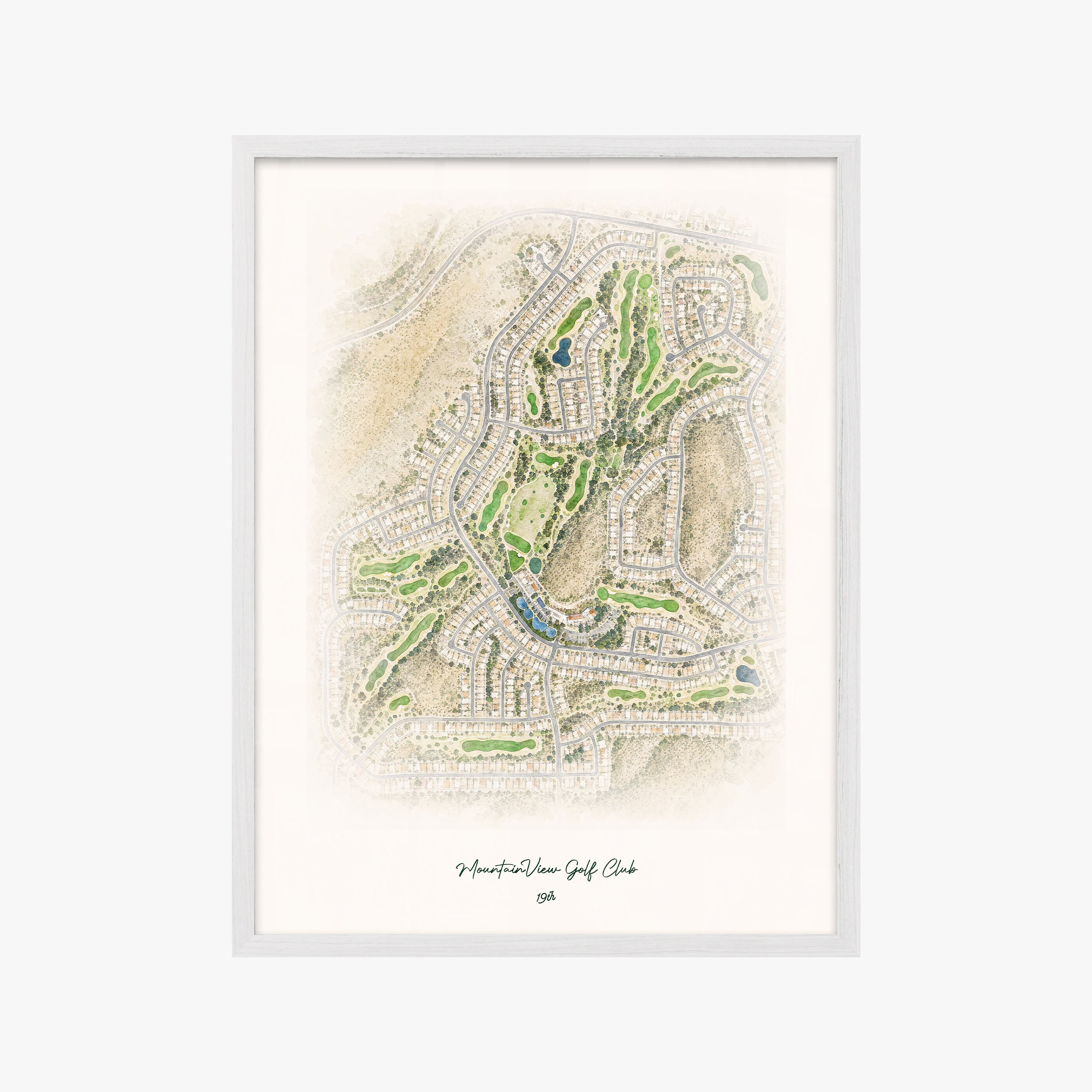 MountainView Golf Club white frame