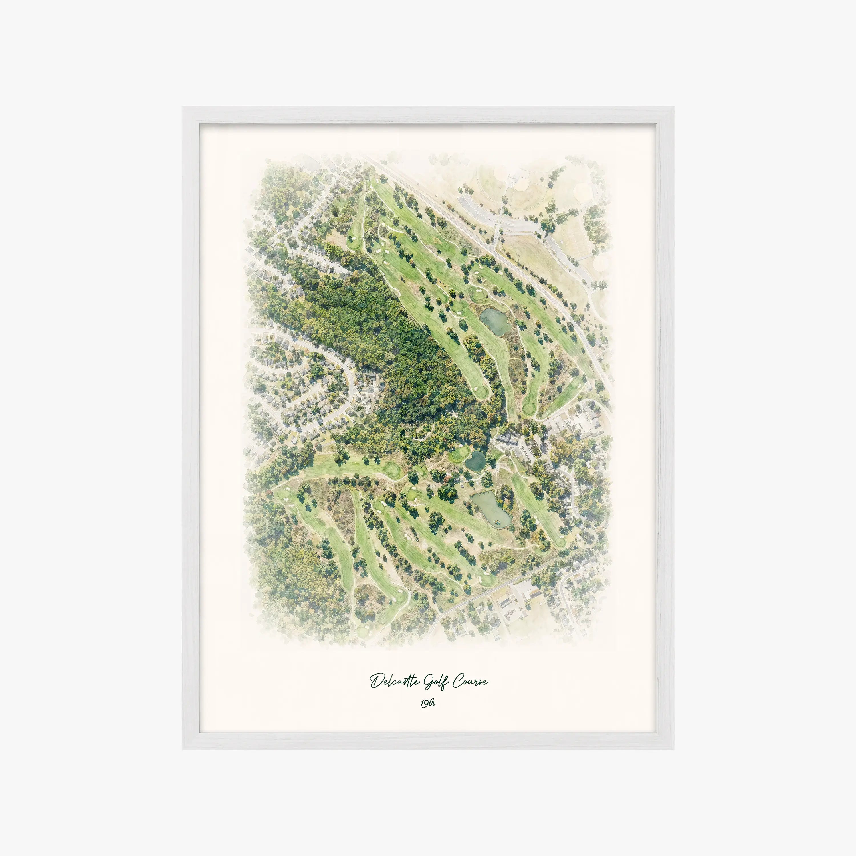 Delcastle Golf Course white frame