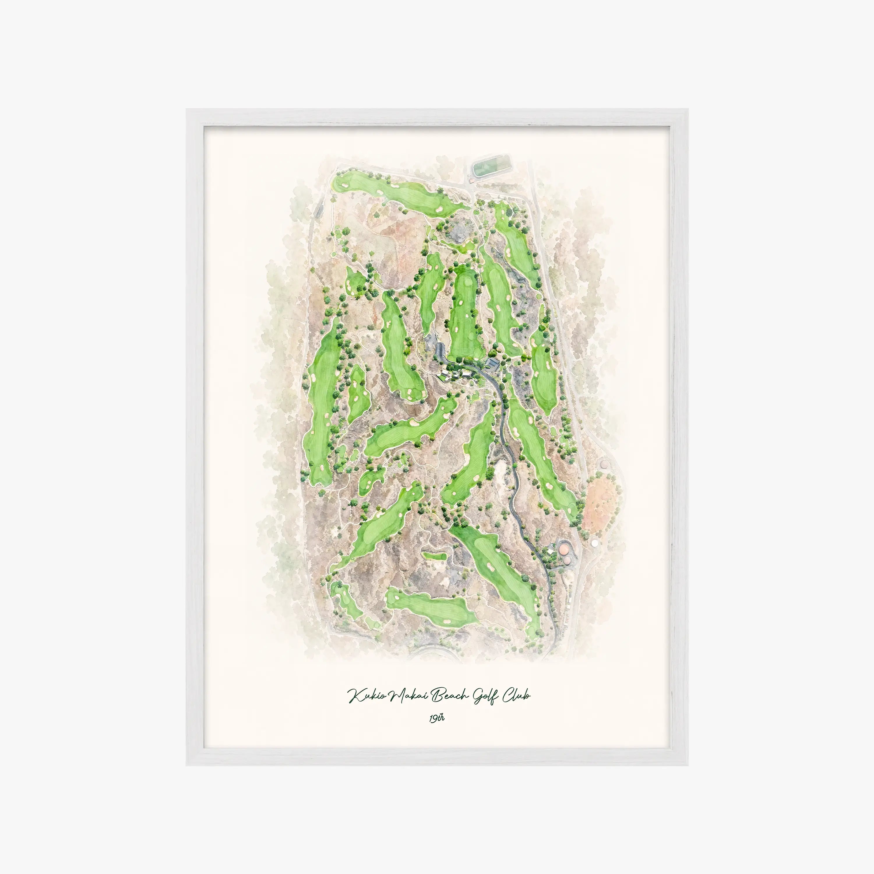 Kukio Makai Beach Golf Club white frame