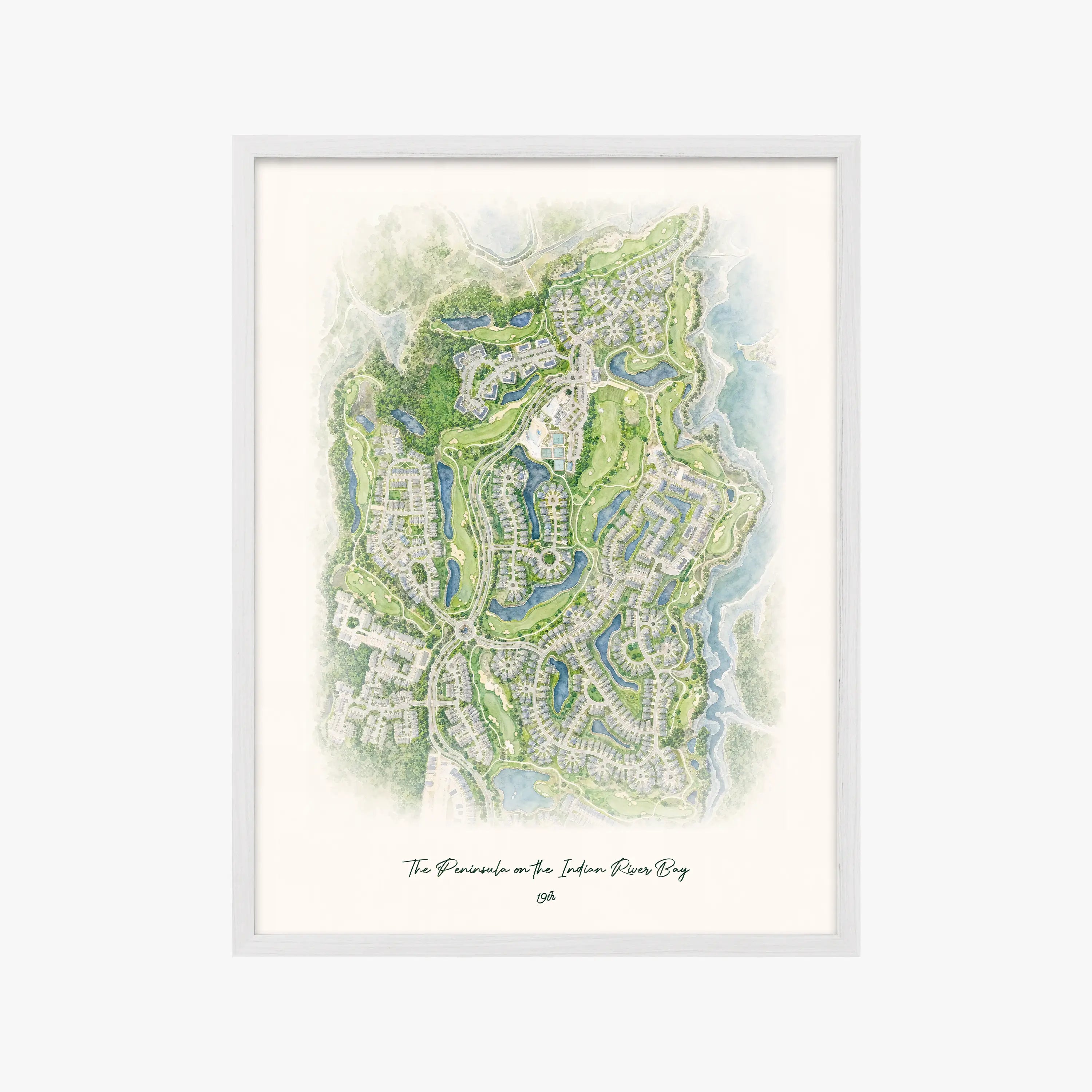 The Peninsula on the Indian River Bay white frame