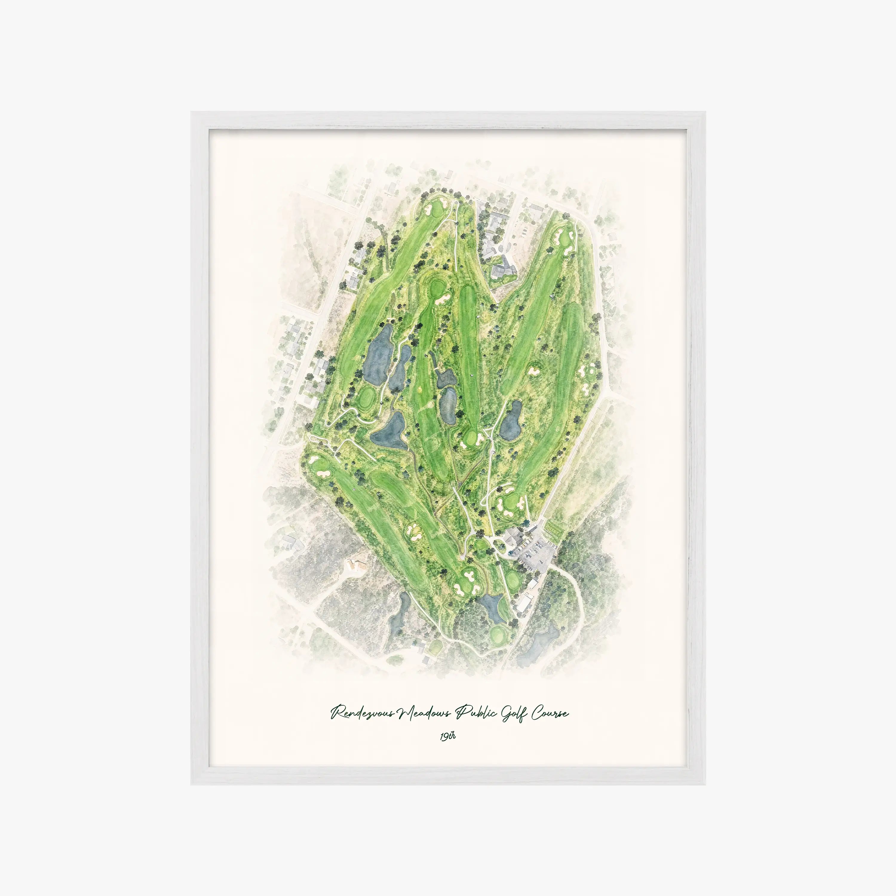 Rendezvous Meadows Public Golf Course white frame