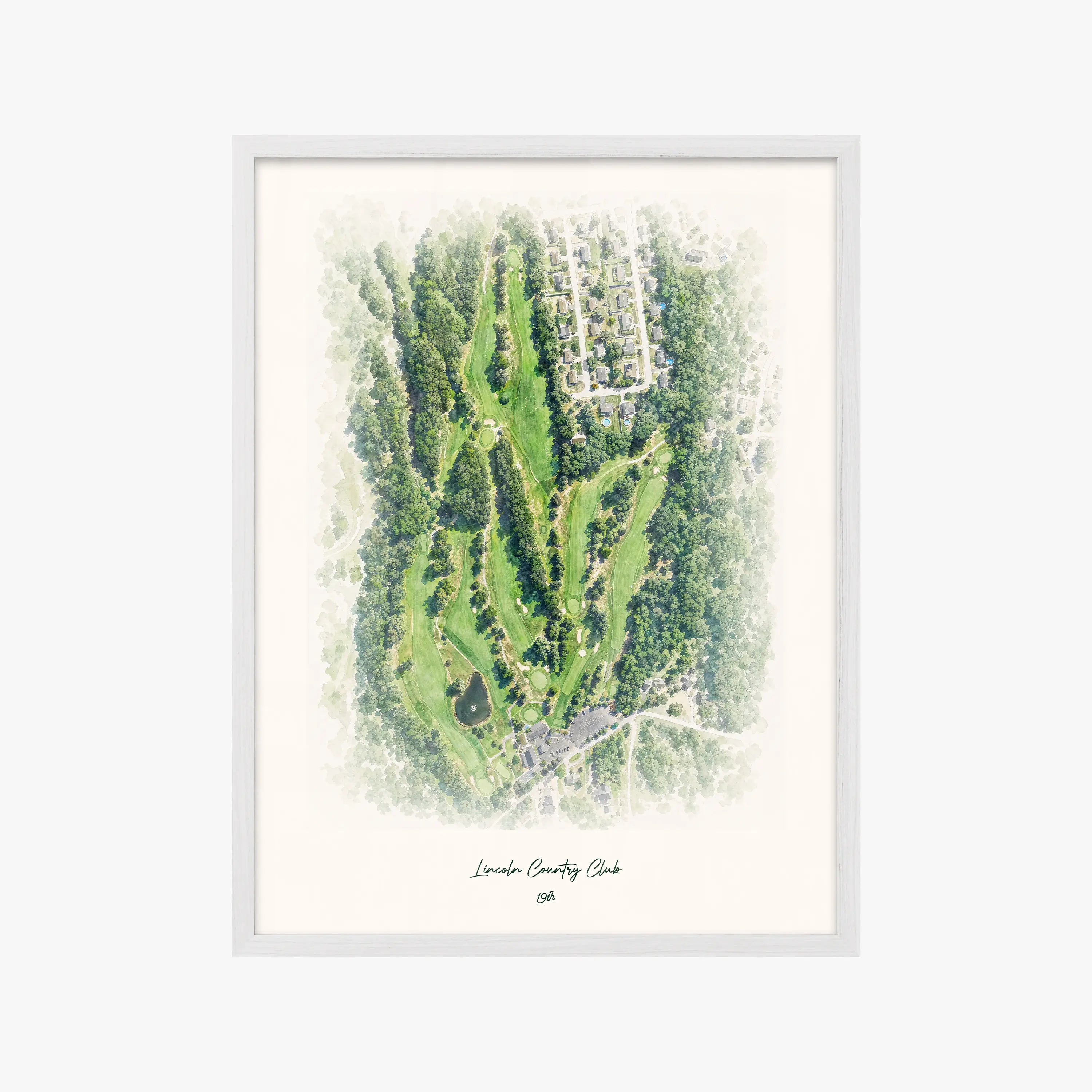 Lincoln Country Club white frame