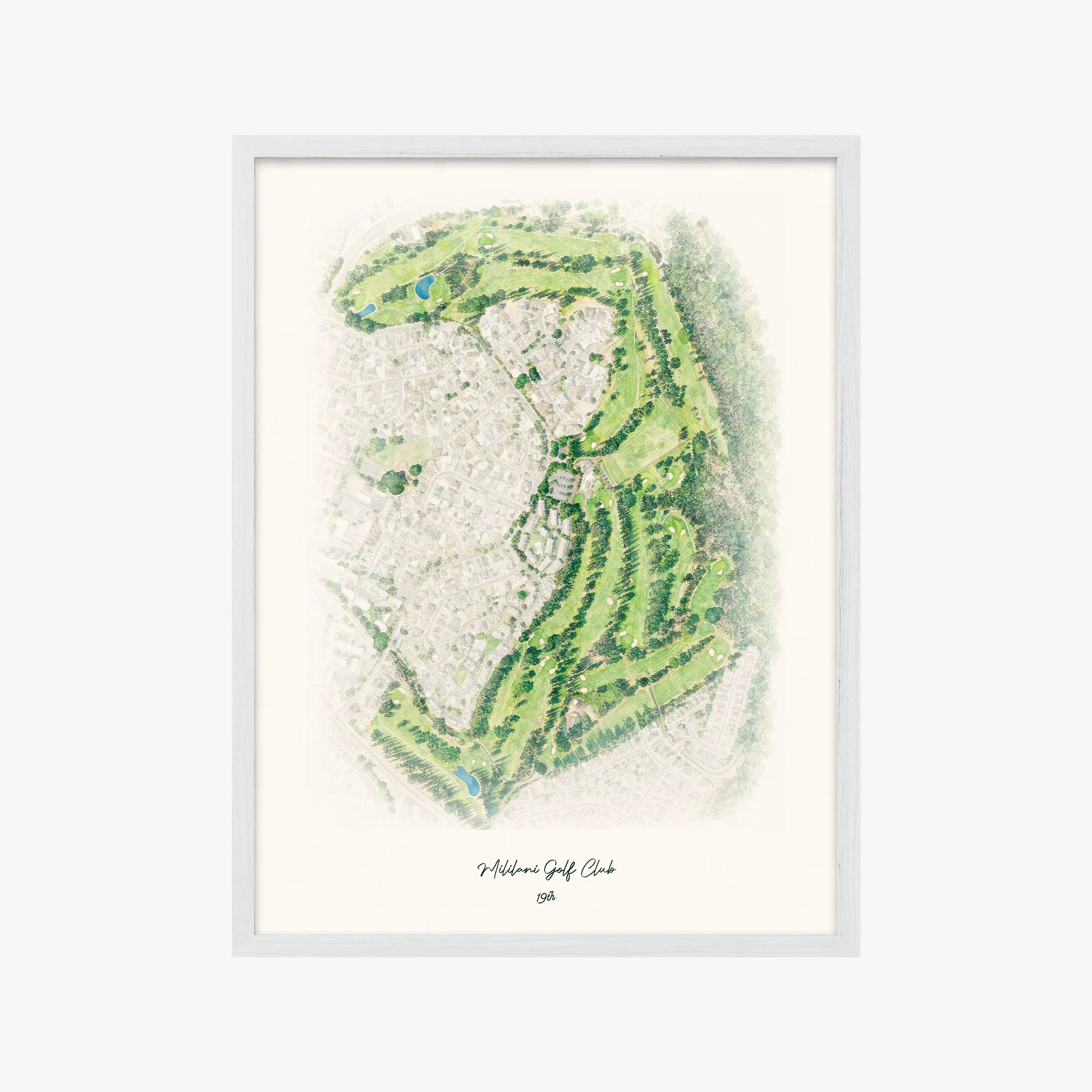 Mililani Golf Club white frame