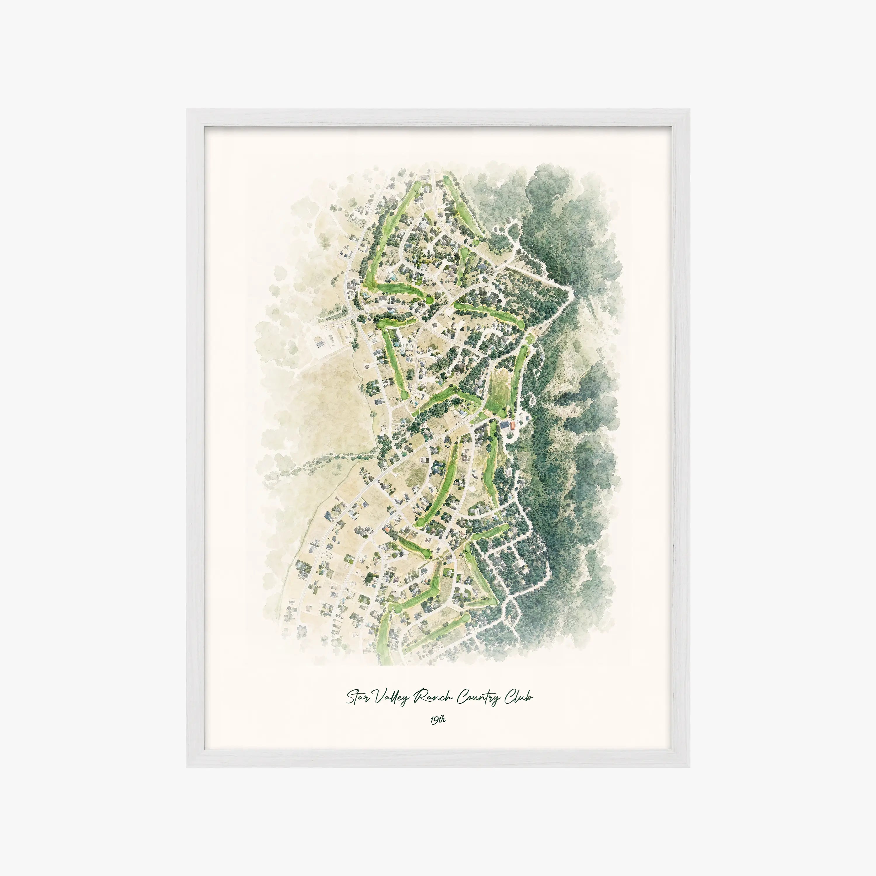 Star Valley Ranch Country Club white frame