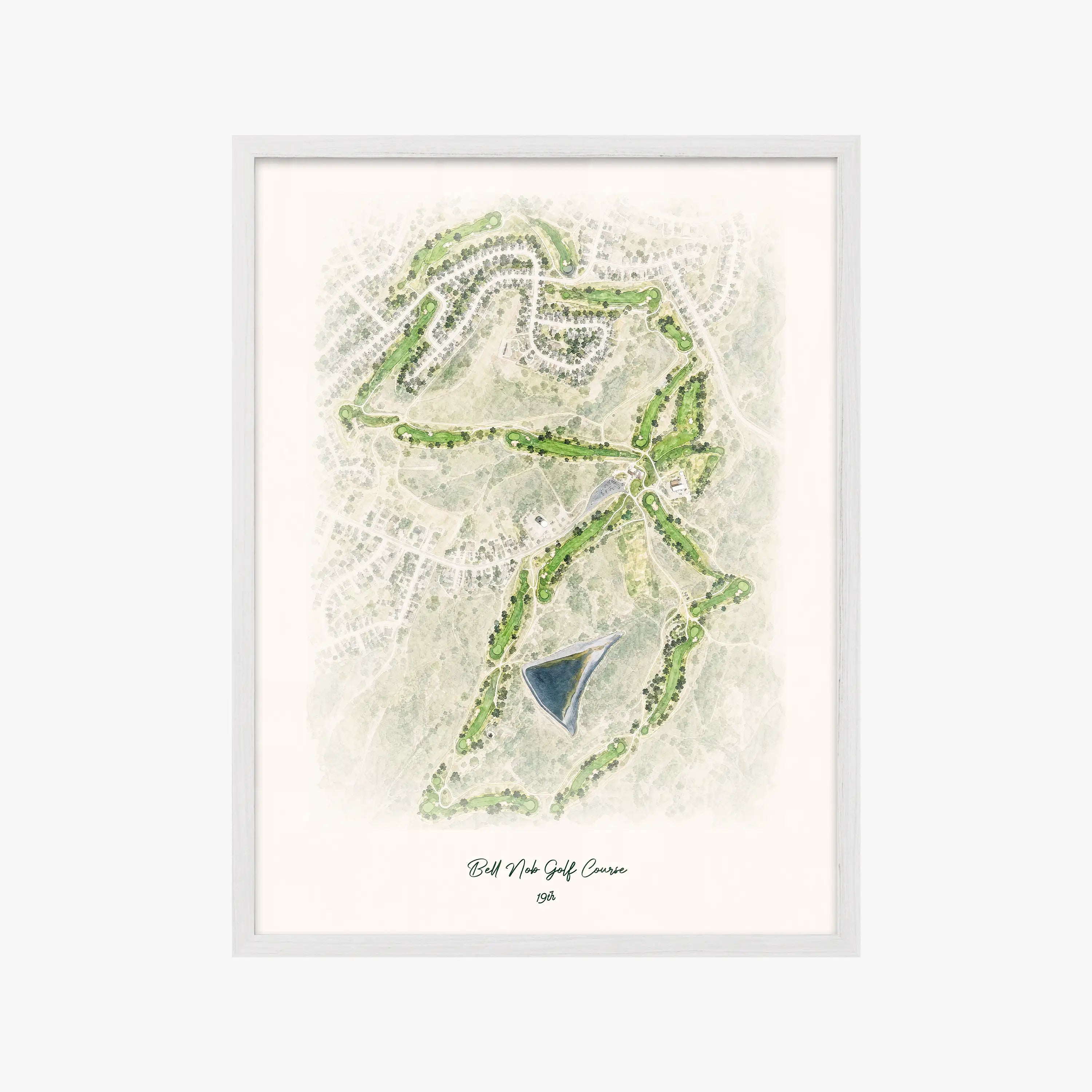 Bell Nob Golf Course white frame