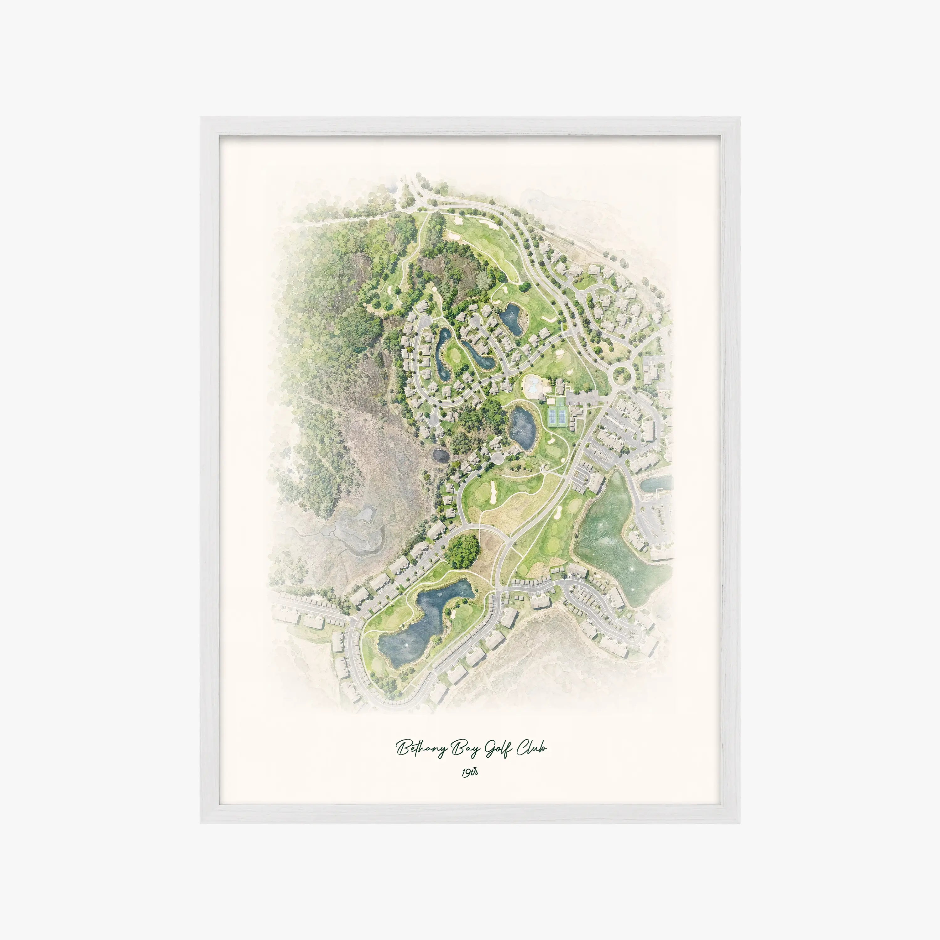Bethany Bay Golf Club white frame