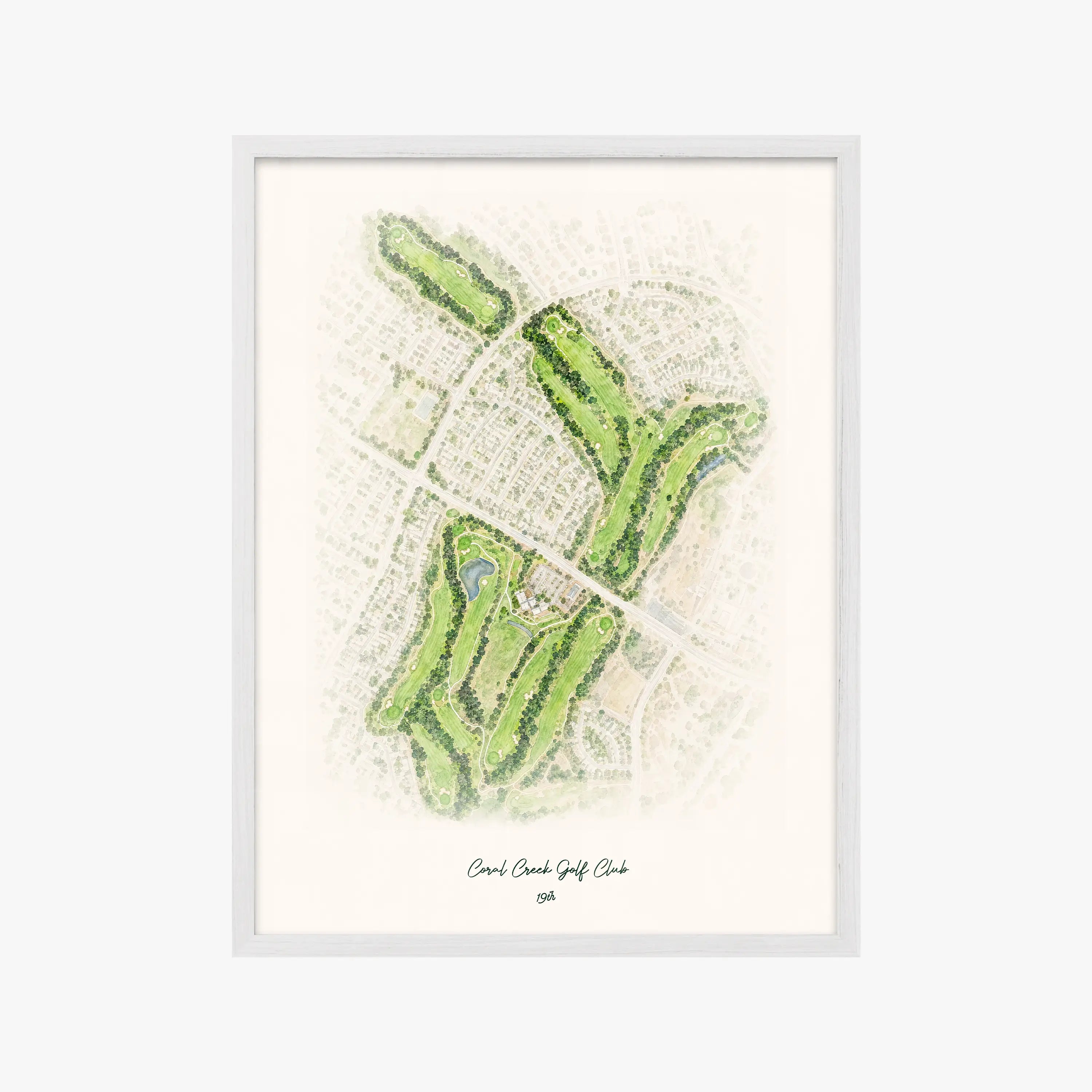 Coral Creek Golf Club white frame