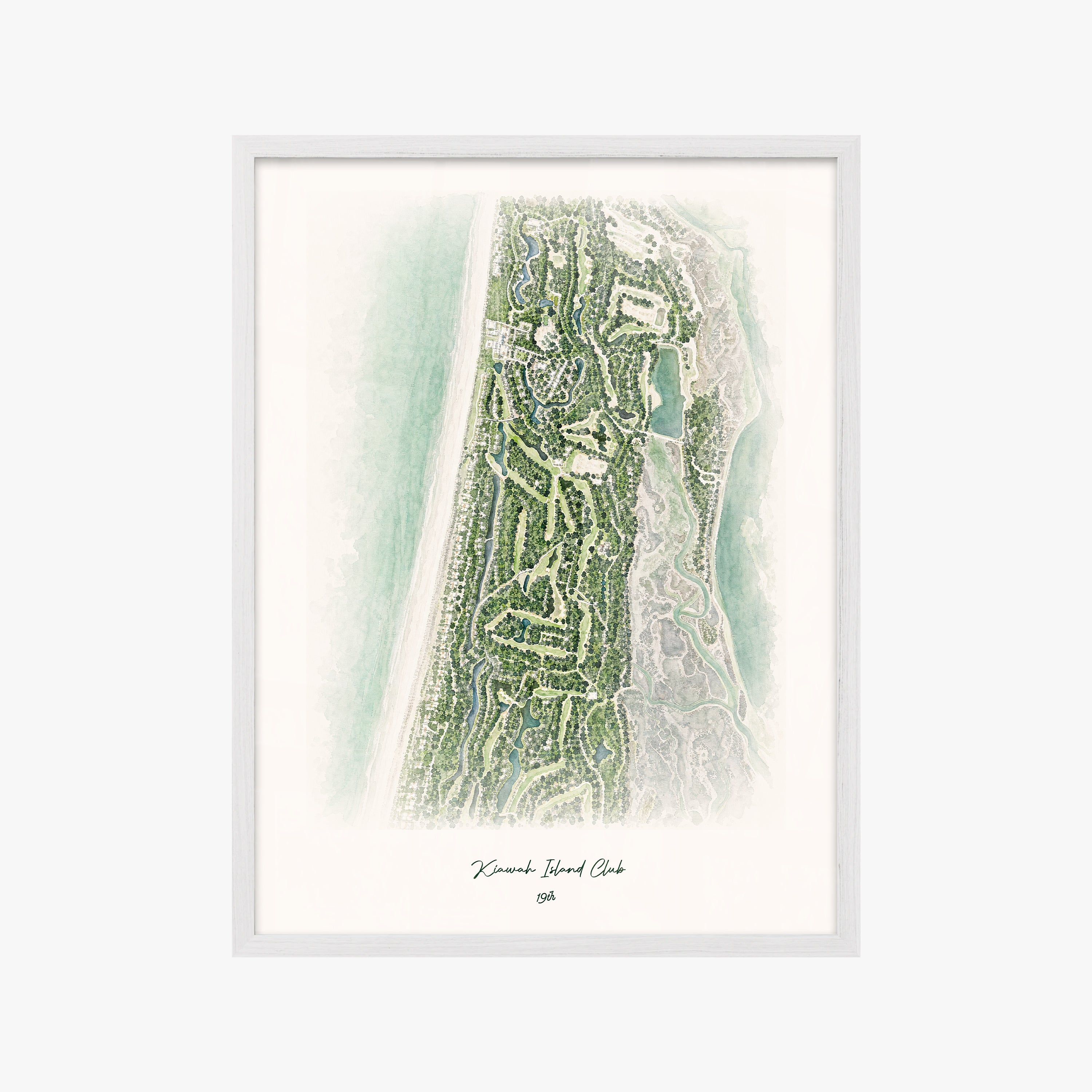 Kiawah Island Club white frame
