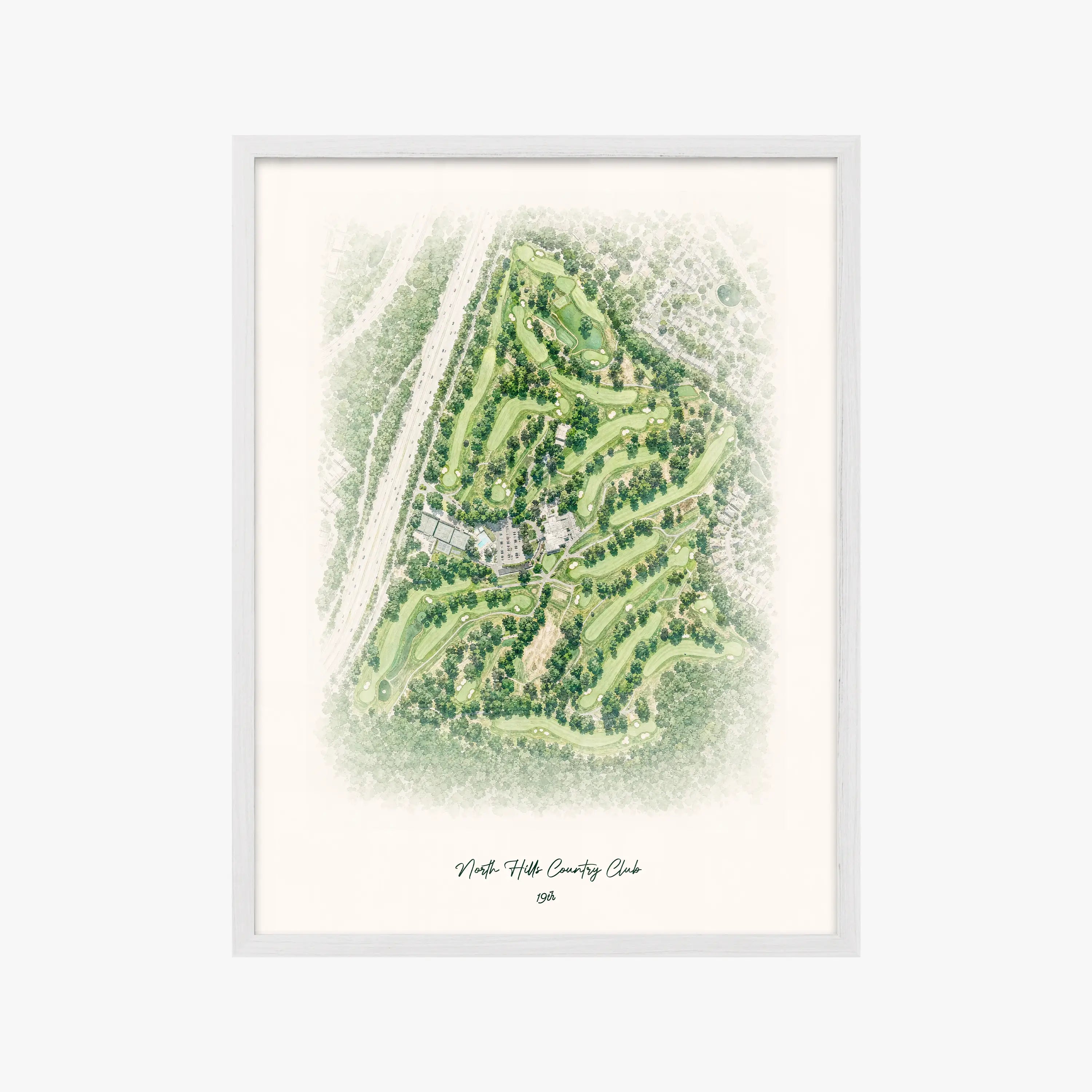 North Hills Country Club white frame