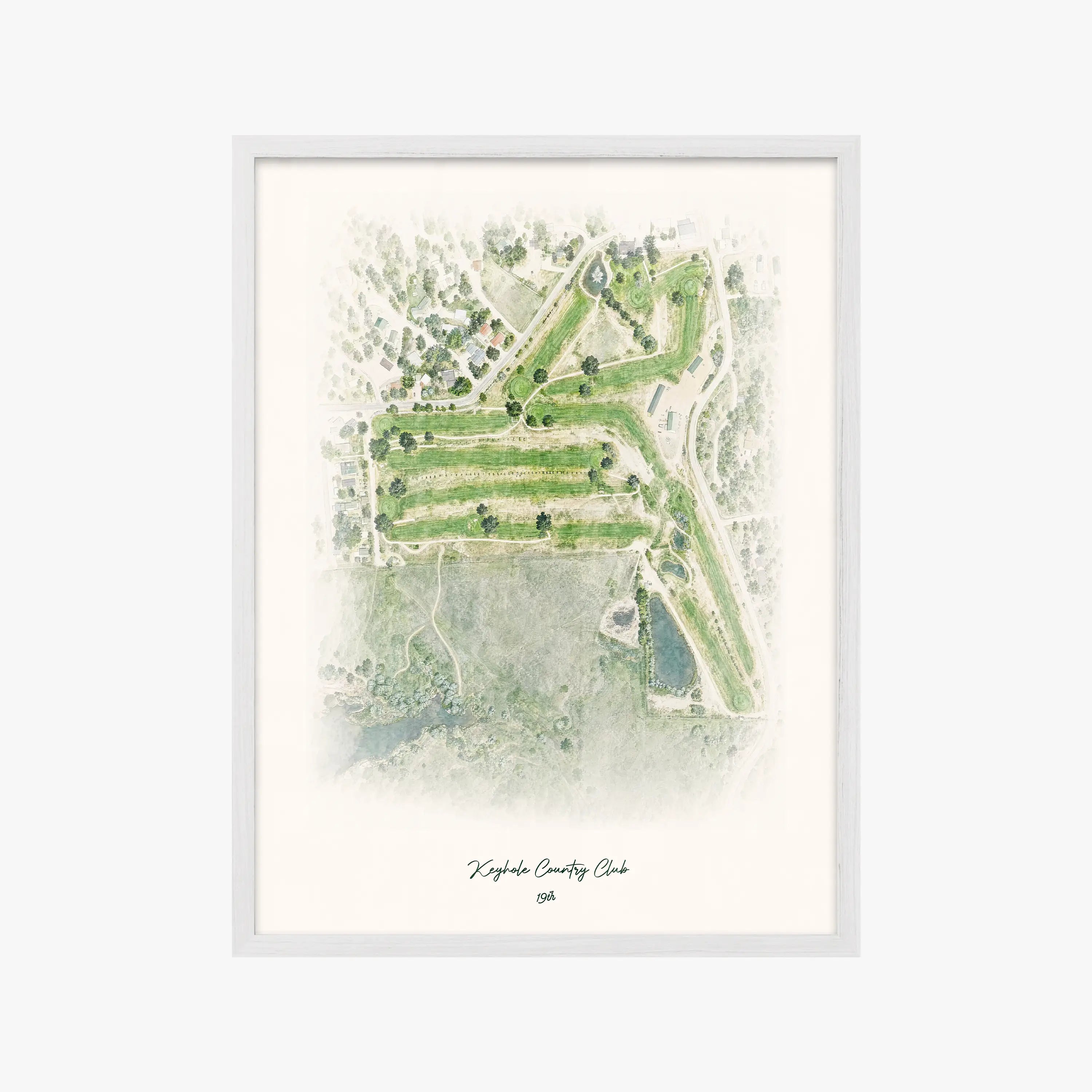 Keyhole Country Club white frame