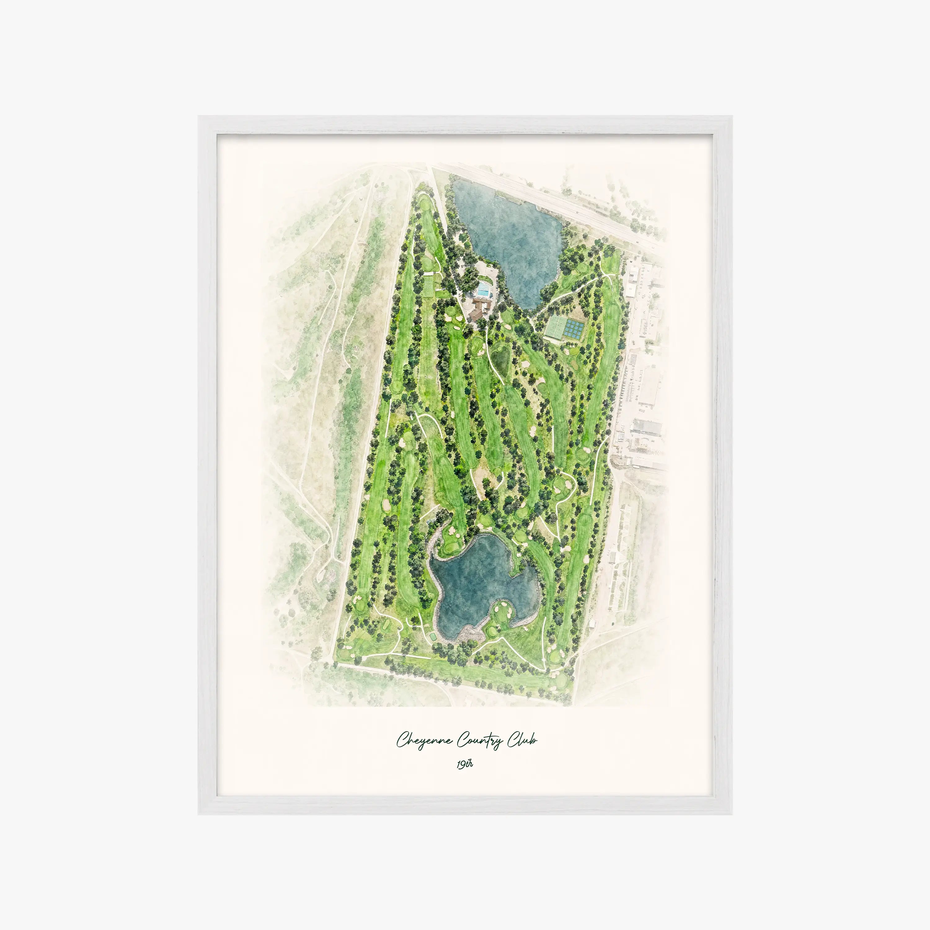 Cheyenne Country Club white frame