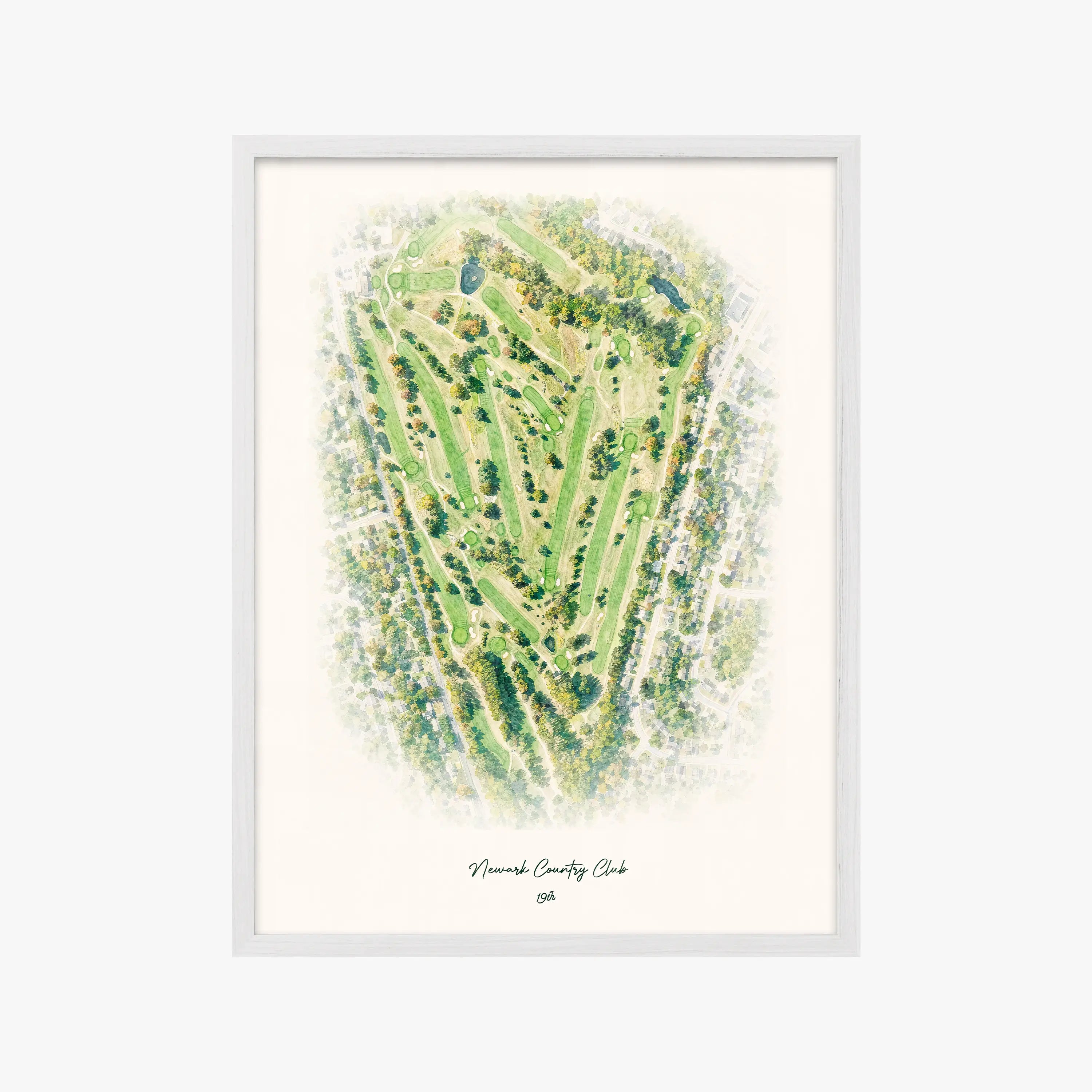 Newark Country Club white frame
