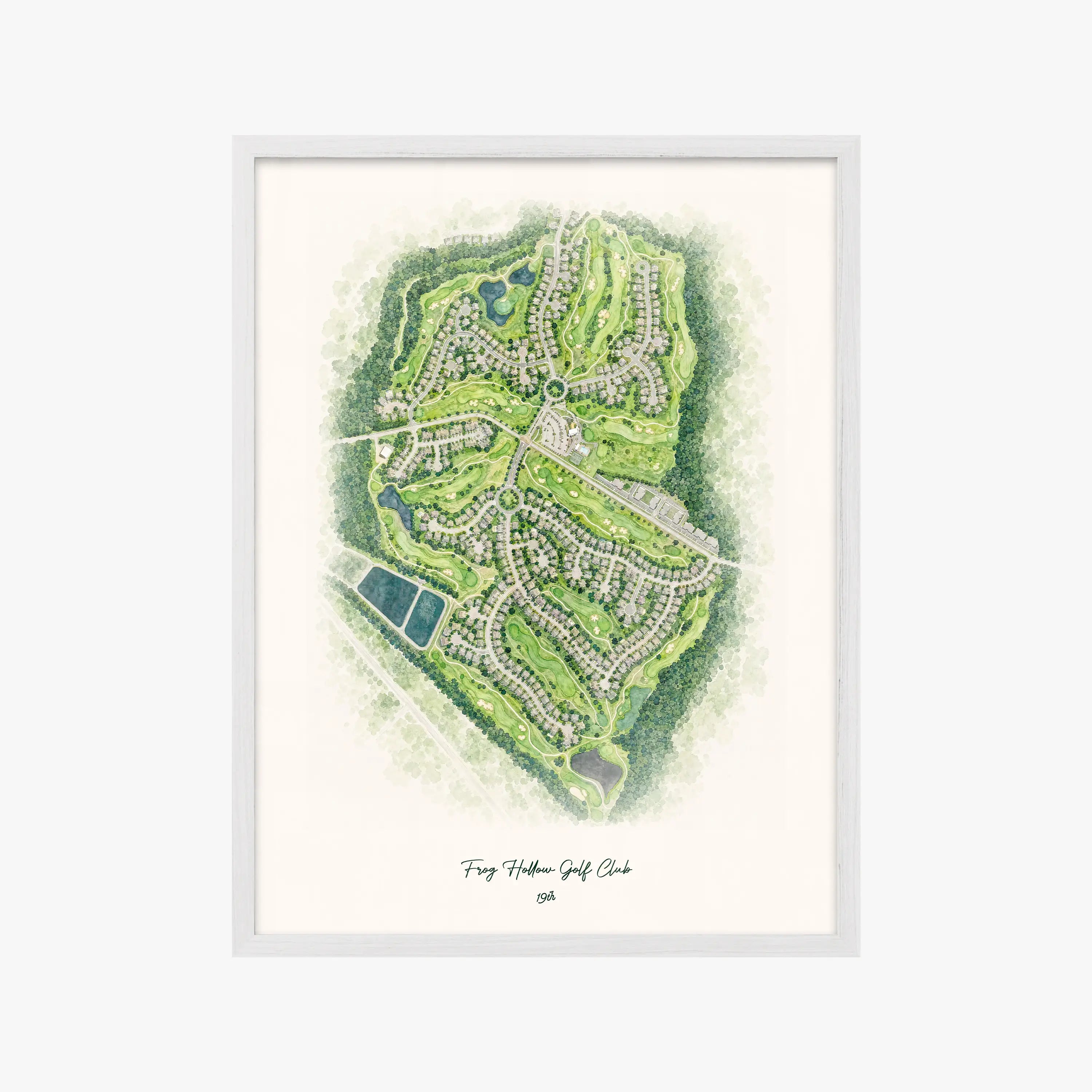Frog Hollow Golf Club white frame