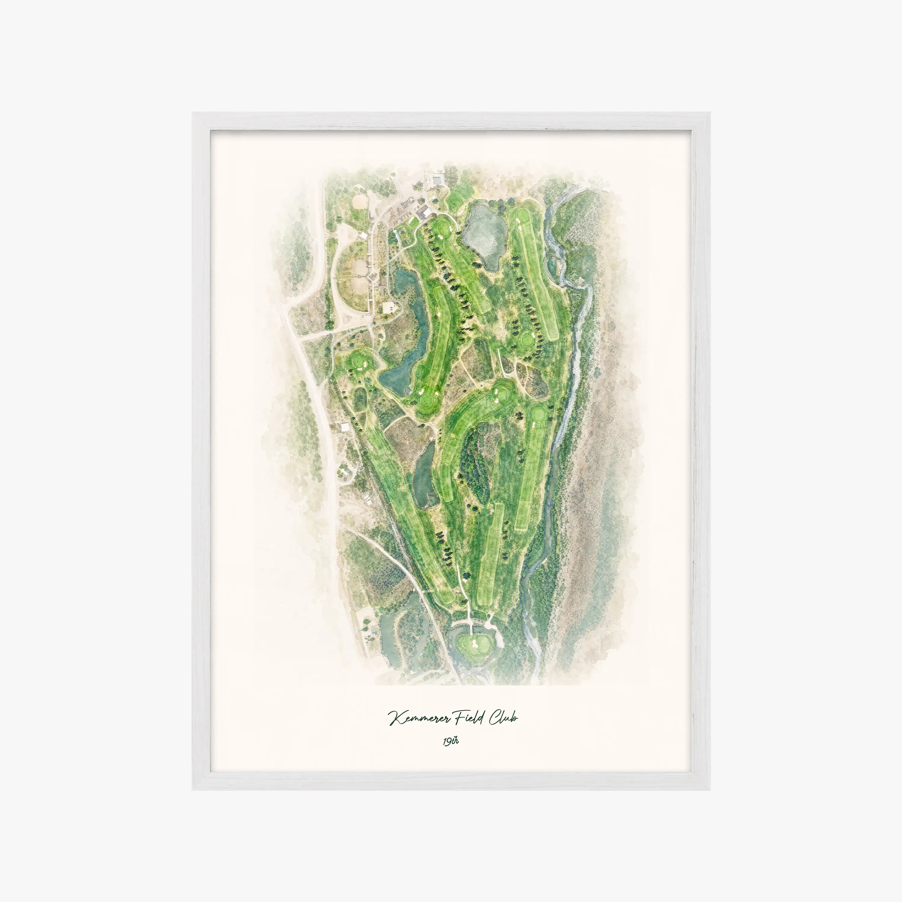 Kemmerer Field Club white frame