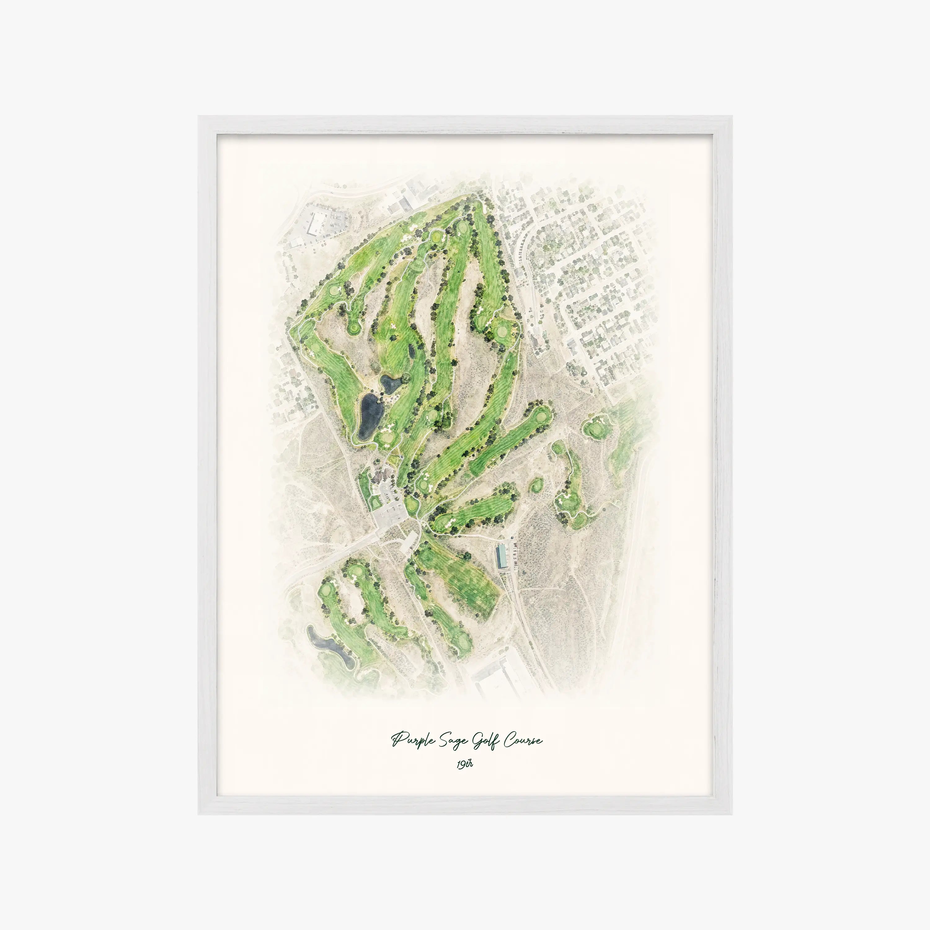 Purple Sage Golf Course white frame