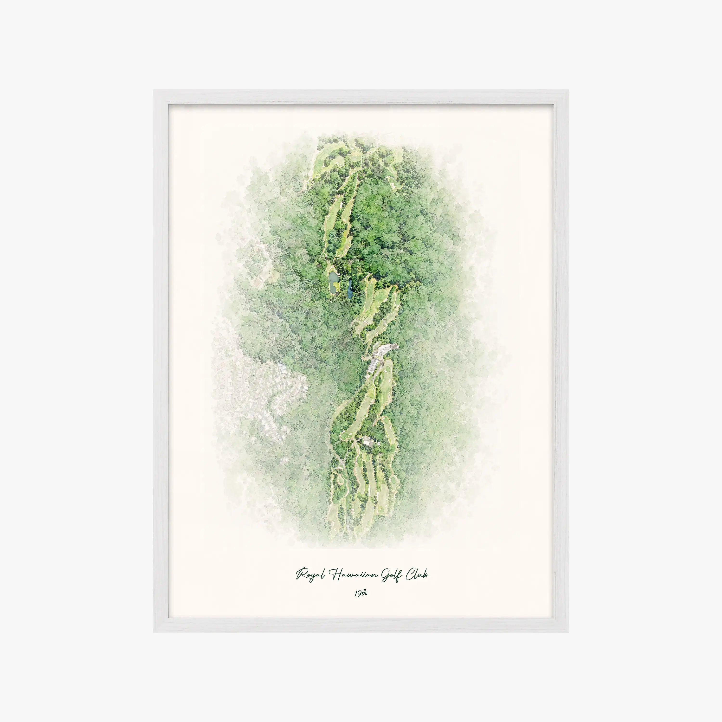 Royal Hawaiian Golf Club white frame