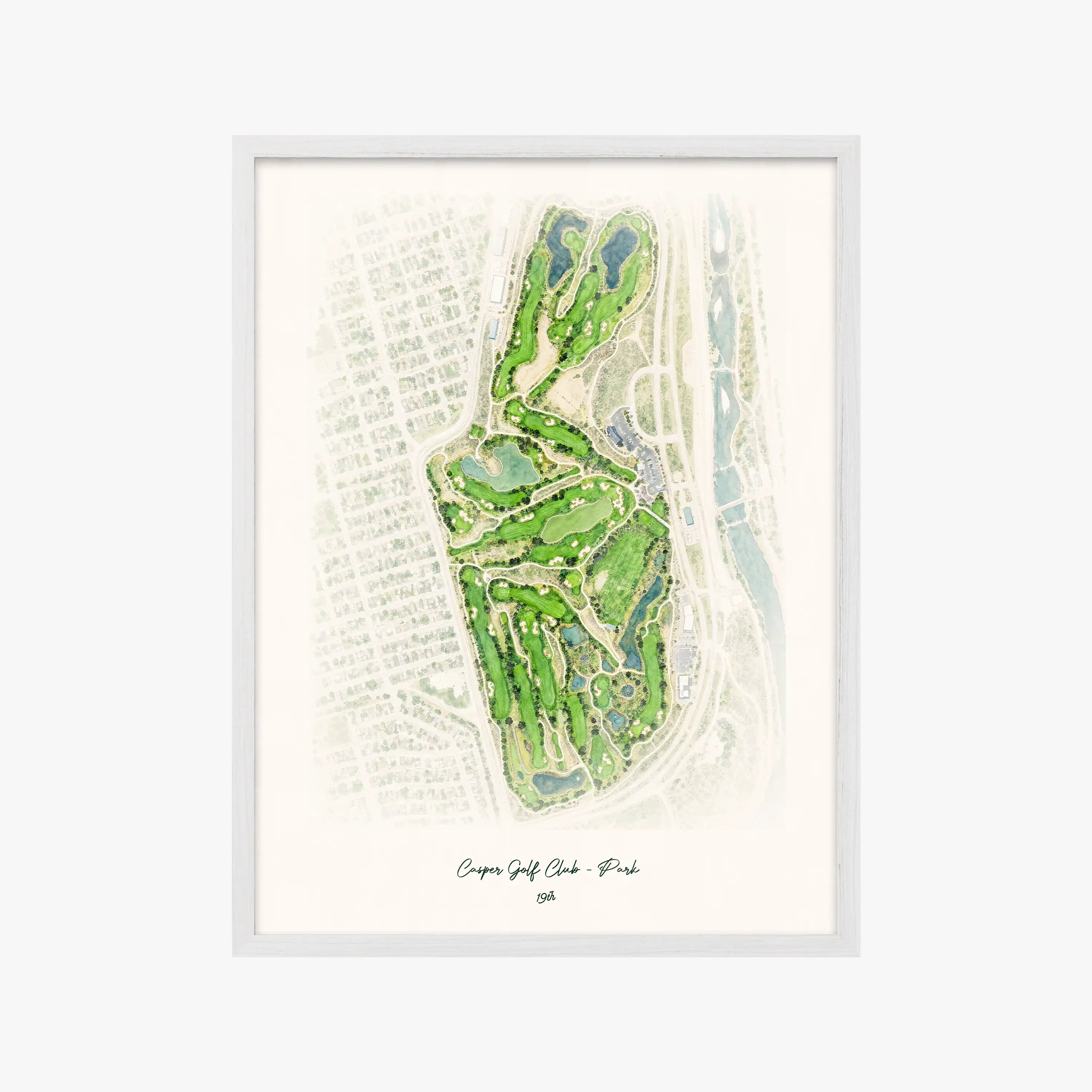 Casper Golf Club - Park white frame