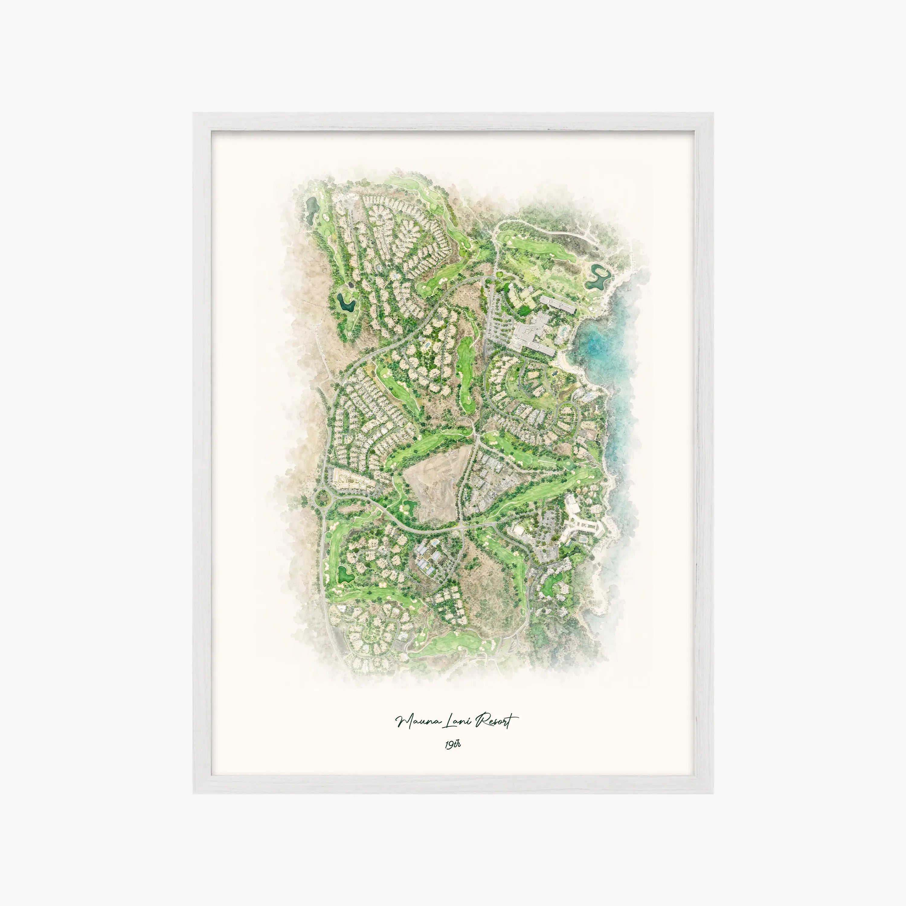 Mauna Lani Resort white frame