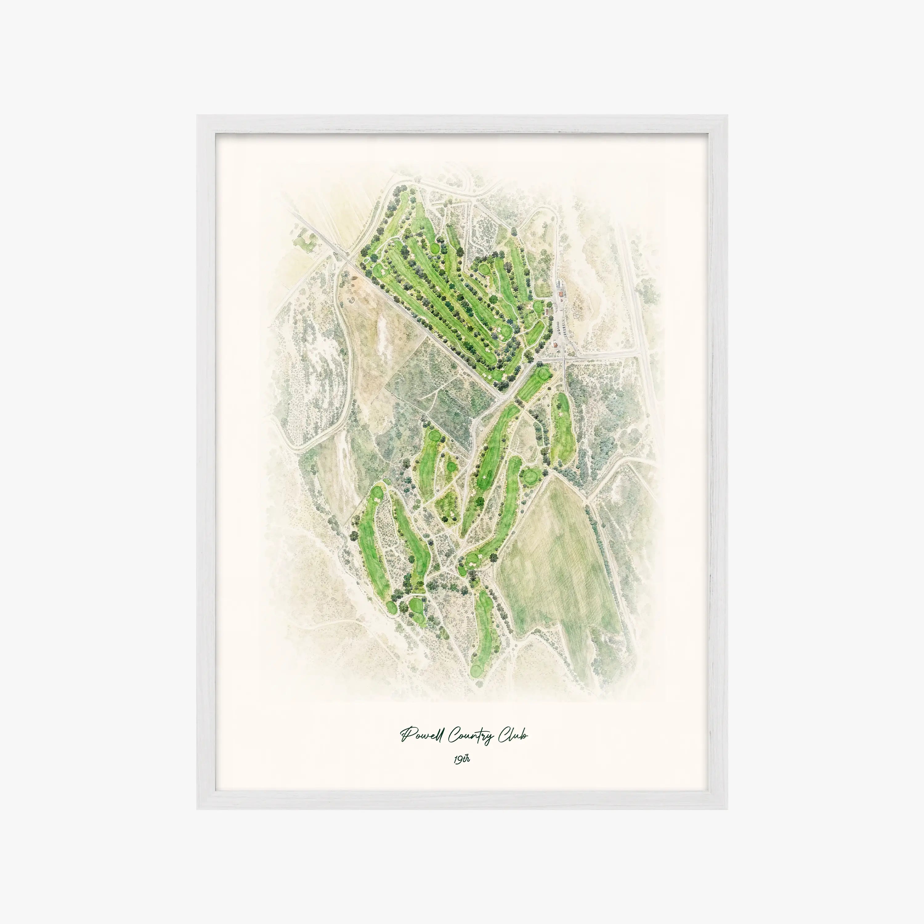 Powell Country Club white frame
