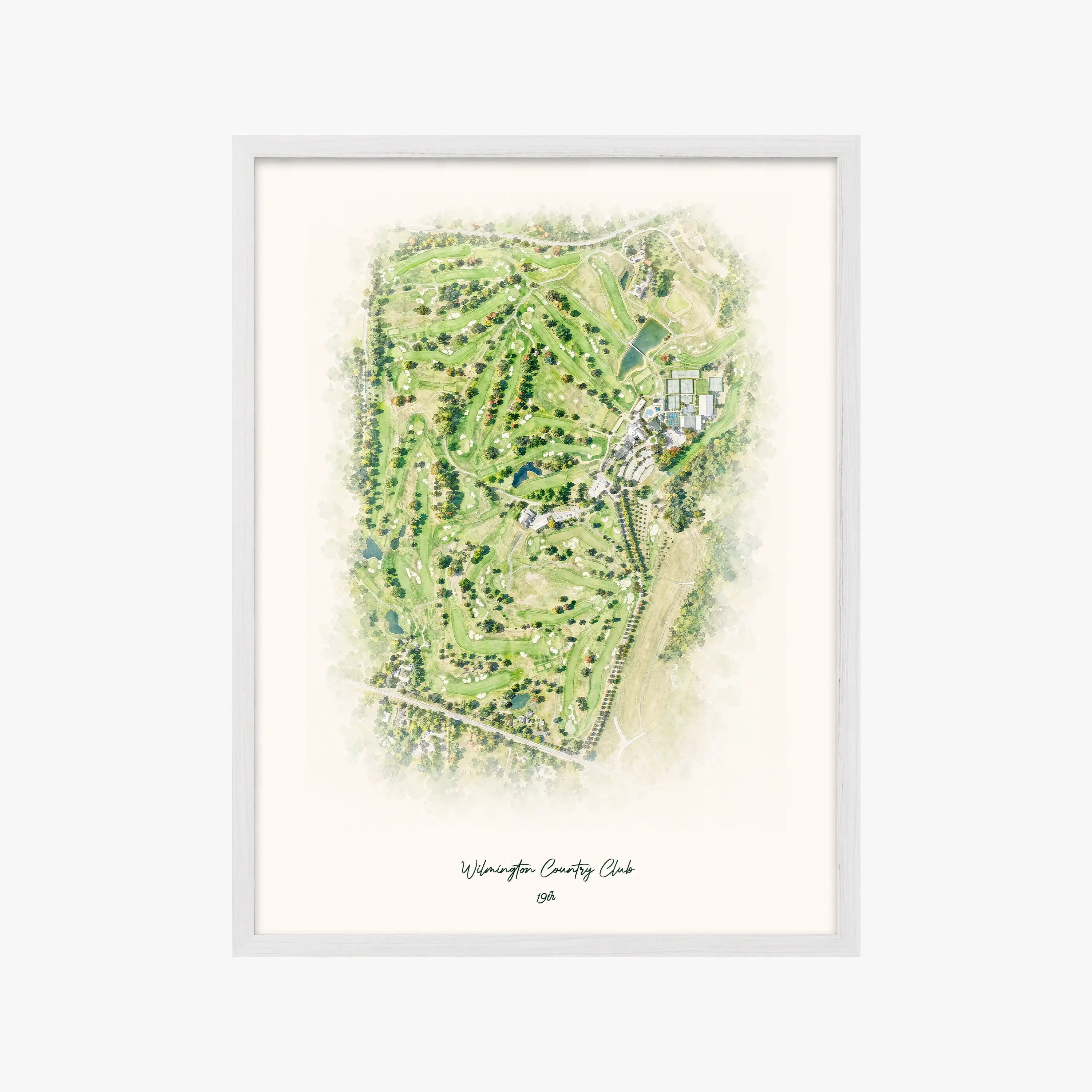 Wilmington Country Club white frame