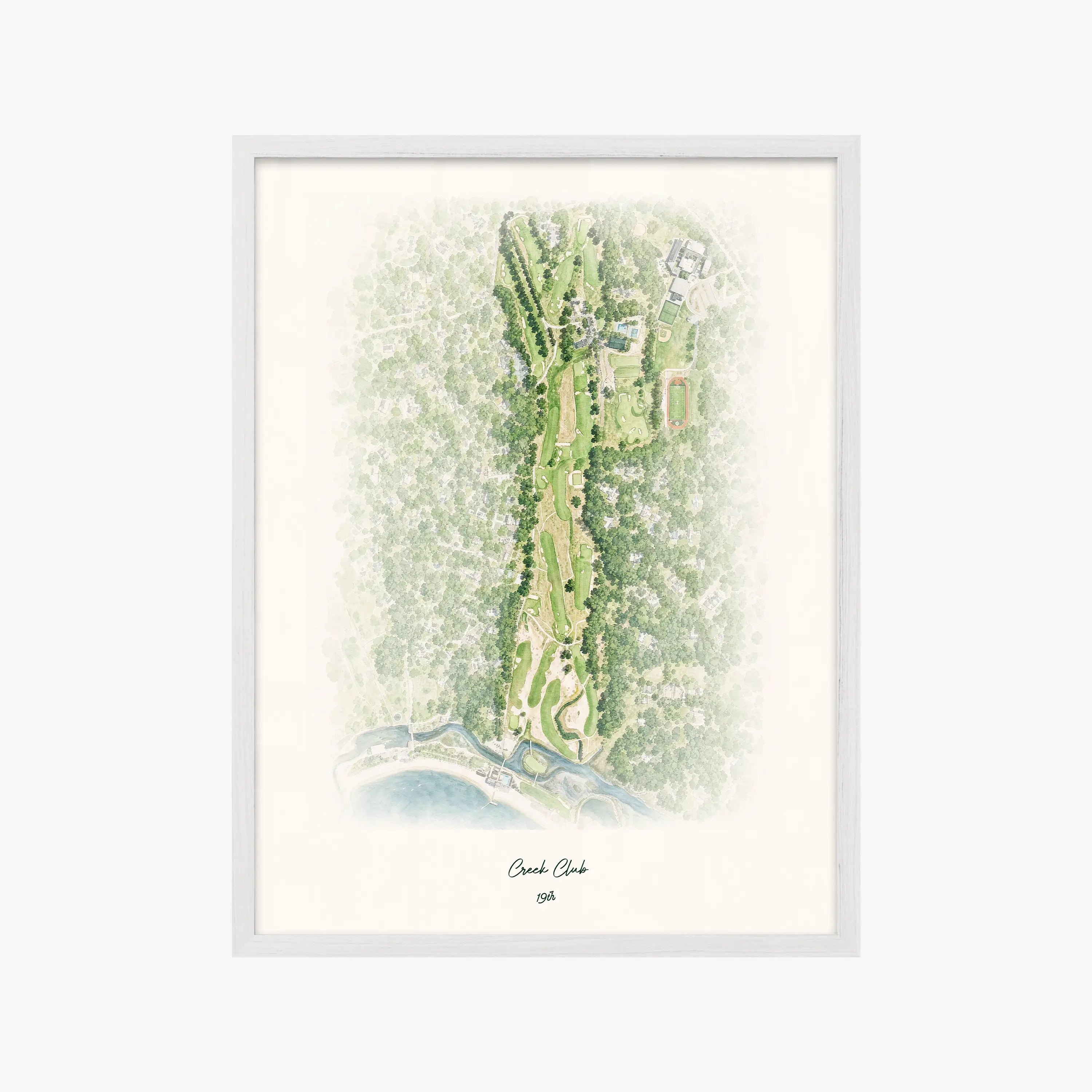 Creek Club white frame